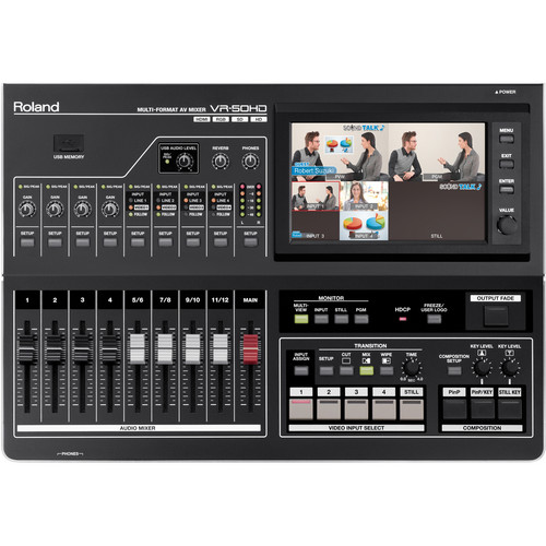 Switcher Roland รุ่น VR-50HD Multi-Format mixer