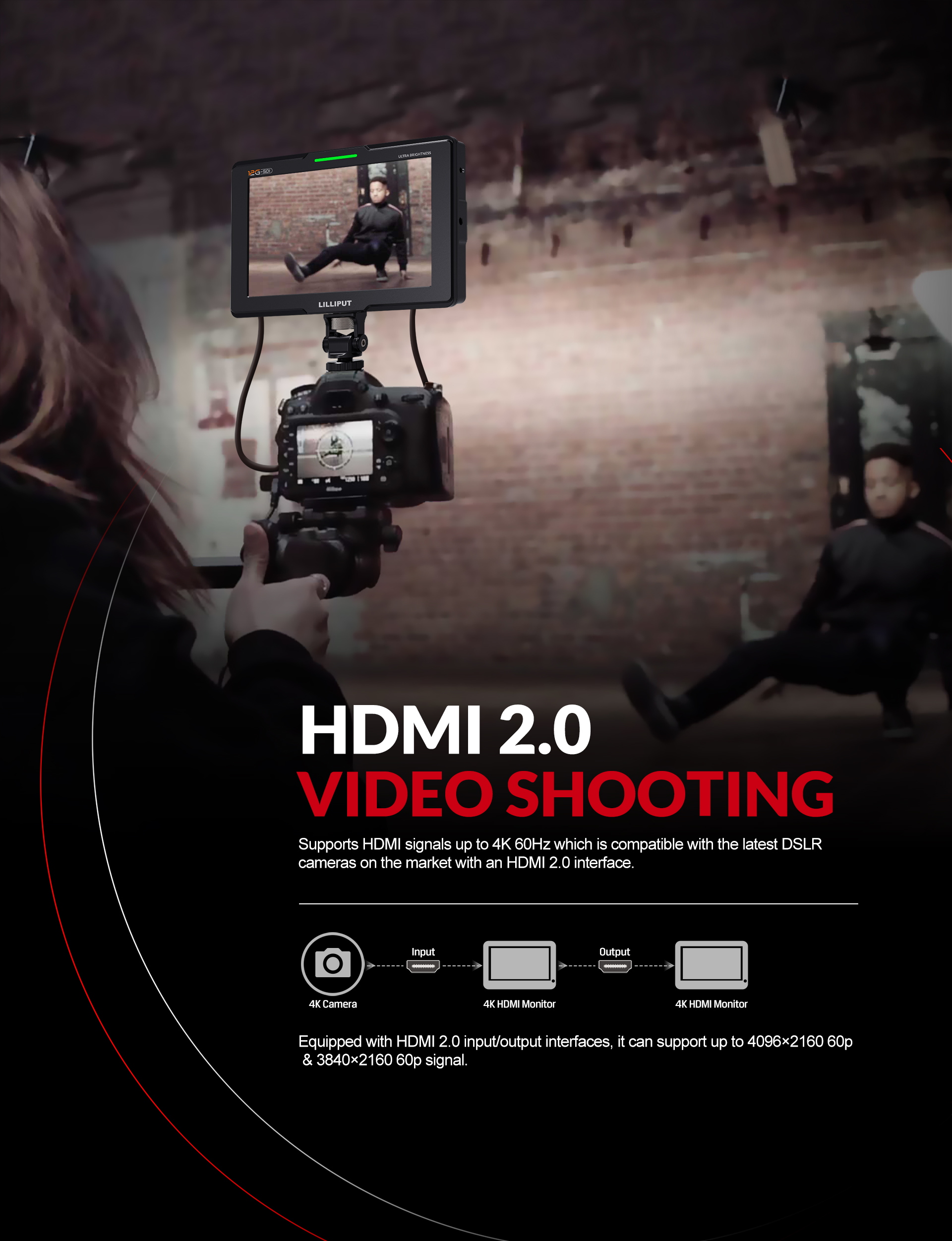 Lilliput Q7-12G - 7" 12G-SDI 2000 nits Ultra Brightness On-Camera Monitor