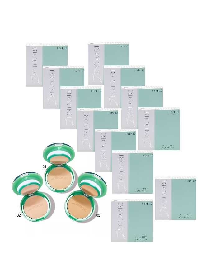 เซนโดริ ยูวี ออยล์-ฟรี ฟาวน์เดชั่น เอสพีเอฟ 12 Zendori uv oil-free Foundation spf12 ตลับเขียว 12 ตลับ