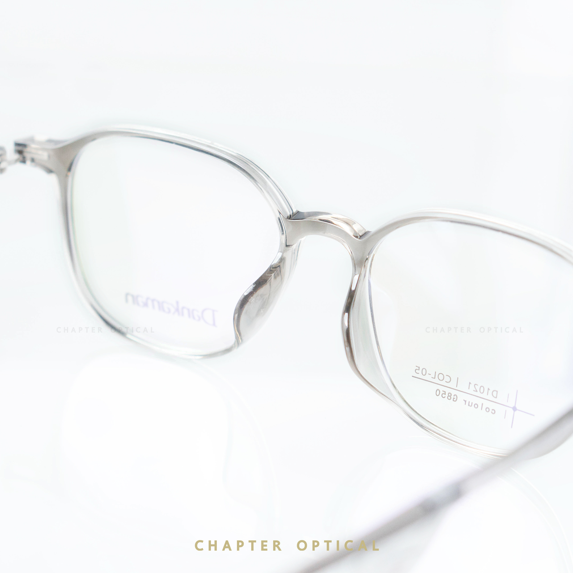 กรอบแว่นDankaman รุ่น D1021-C05 (VINTAGE แต่เบา ด้วยวัสดุ TR90)