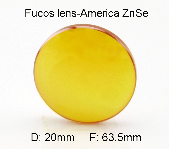 Co2 Laser Focus Lens Diameter : 20 mm. Focal Length : 63.5 mm.