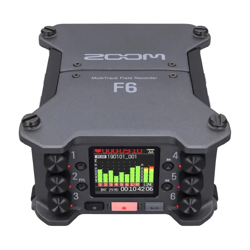Zoom F6 6-Input/14-Track Multitrack Field Recorder