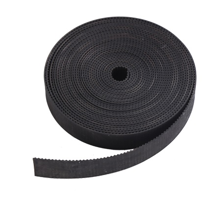 สายพานไทม์มิ่งปลายเปิด HTD-3M หน้ากว้าง 6 มม. ชนิดยางสังเคราะห์นีโอพลีน สีดำ (RU) เสริมความแข็งแรงด้วยเส้นใยไฟเบอร์ สั่งตัดได้ตามความยาวที่ต้องการใช้งาน