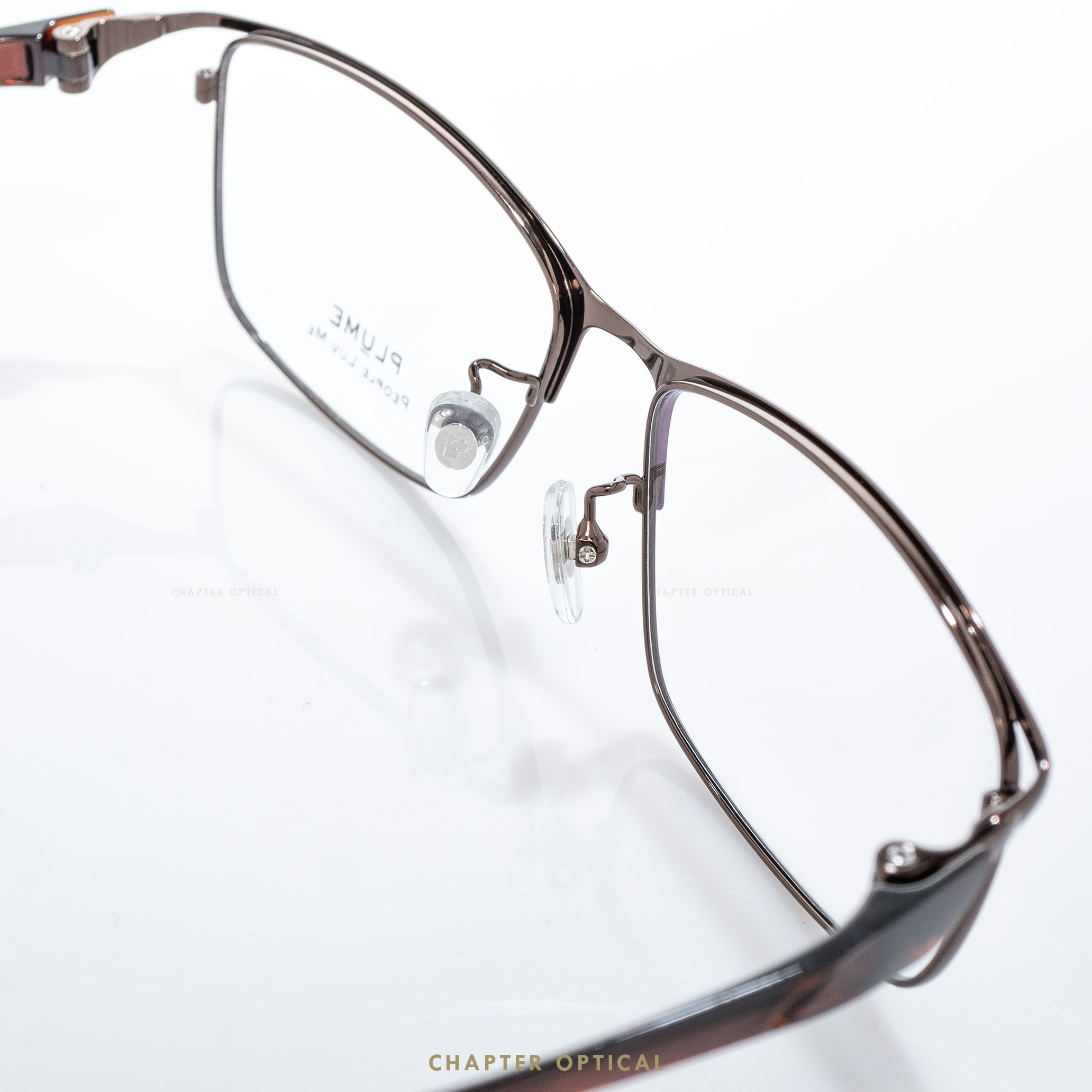 กรอบแว่นตาแบรนด์ PLUME รุ่น P-2859-C3 แบรนด์เกาหลีใต้แท้ สินค้านำเข้า