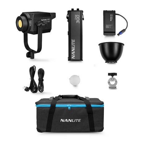 Nanlite Forza 300 LED Spot light, 300W, daylight, with DMX