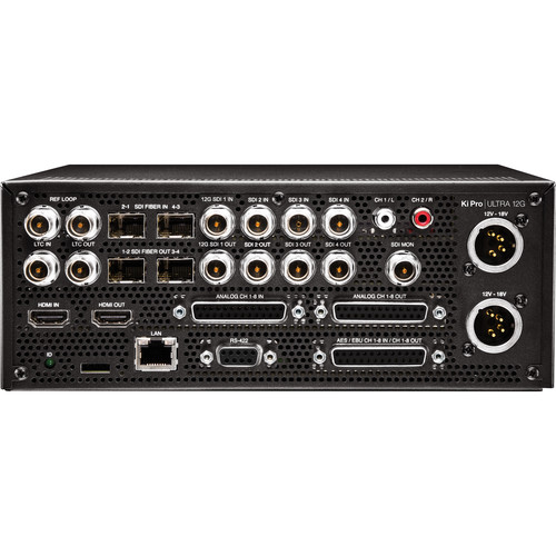 AJA Ki Pro Ultra 12G 12G-SDI 4K/UHD/HD Recorder and Player Multi-Channel HD Recorder