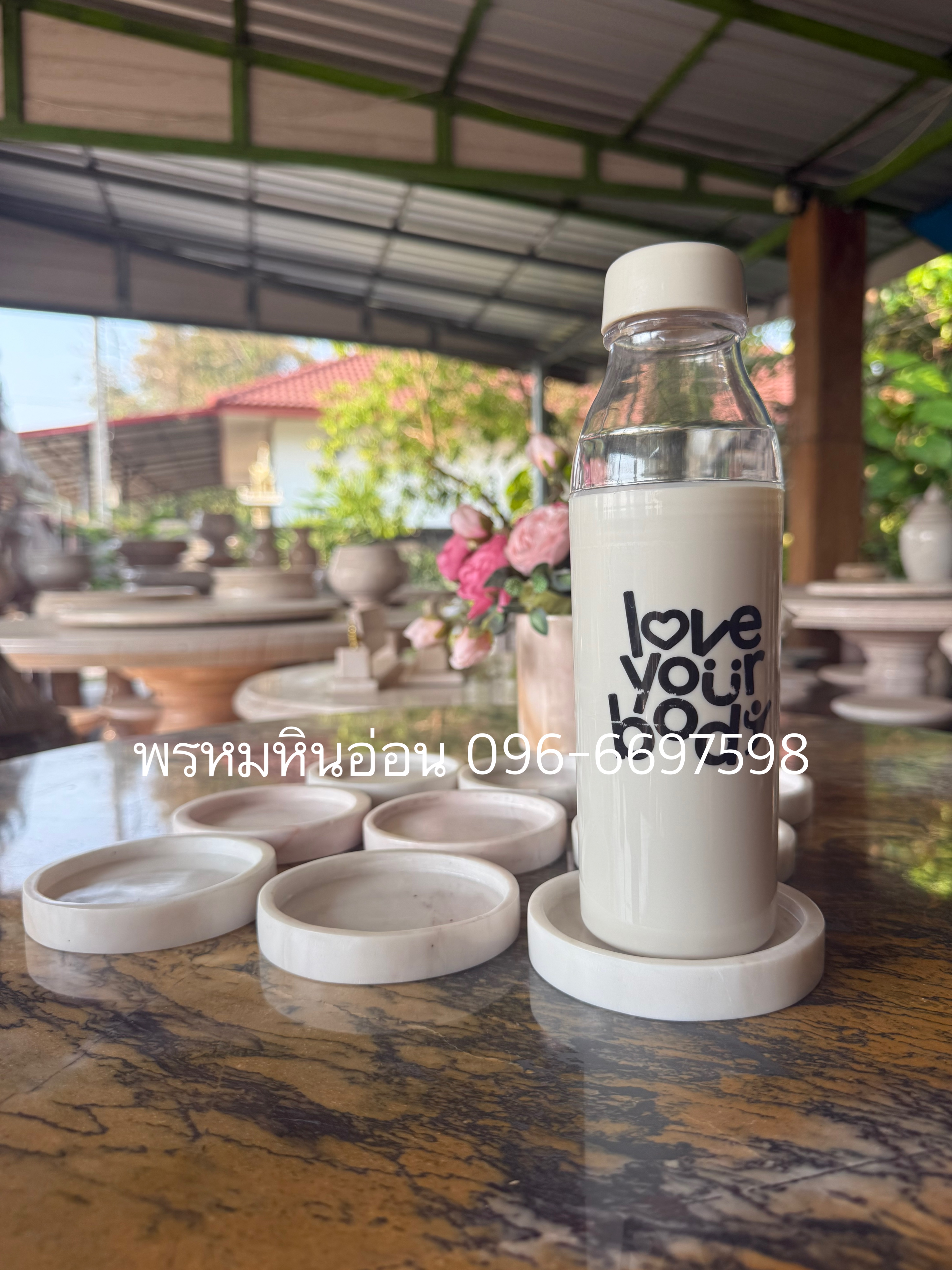 ที่รองแก้วหินอ่อน