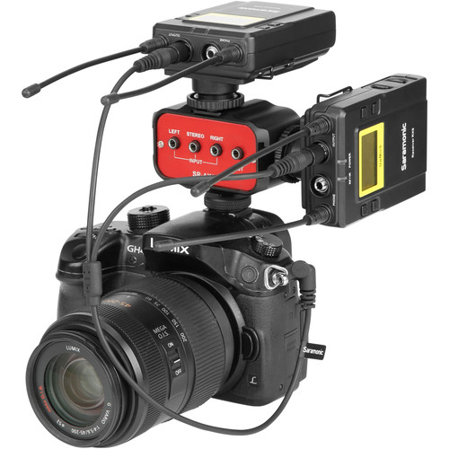 Saramonic SR-C2004 3.5mm stereo TRS to dual locking type 3.5mm male TRS