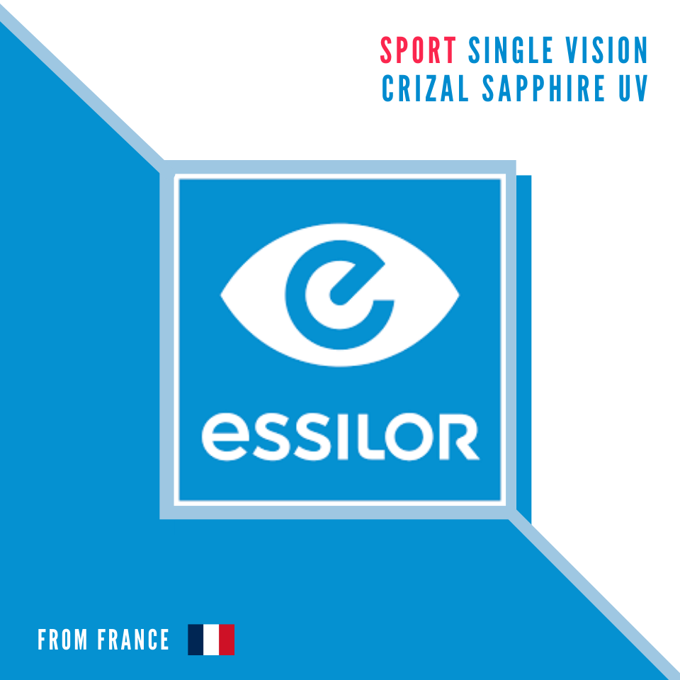 ESSILOR CRIZAL SAPPHIRE UV Sport Tint / Polarized เลนส์สายตาเอสซีลอร์ สำหรับแว่นกันแดด ใส่เล่นกีฬากลางแจ้ง