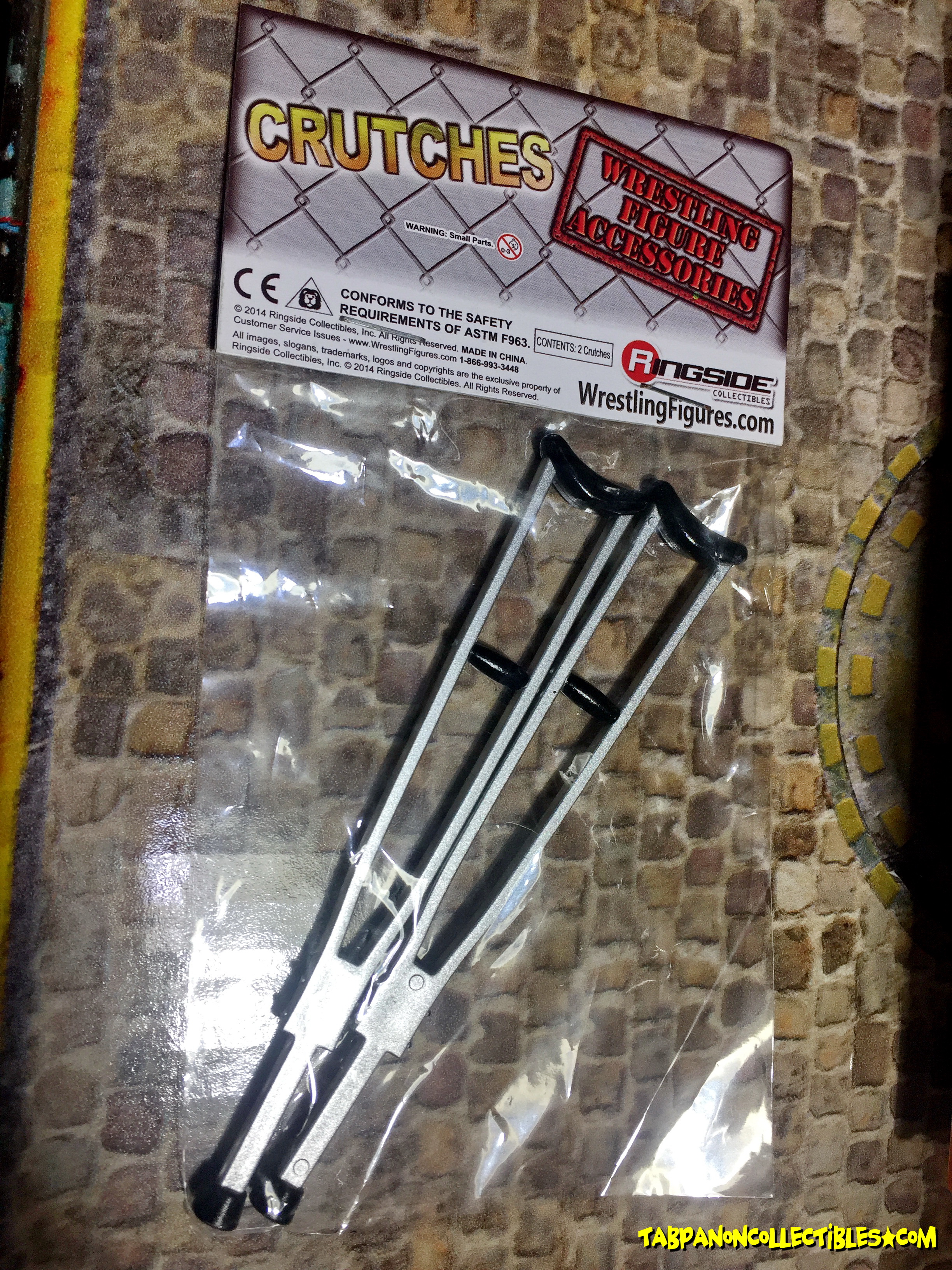 Wretling Accessories - Crutches ไม้ค้ำx2อัน (สีเงิน)