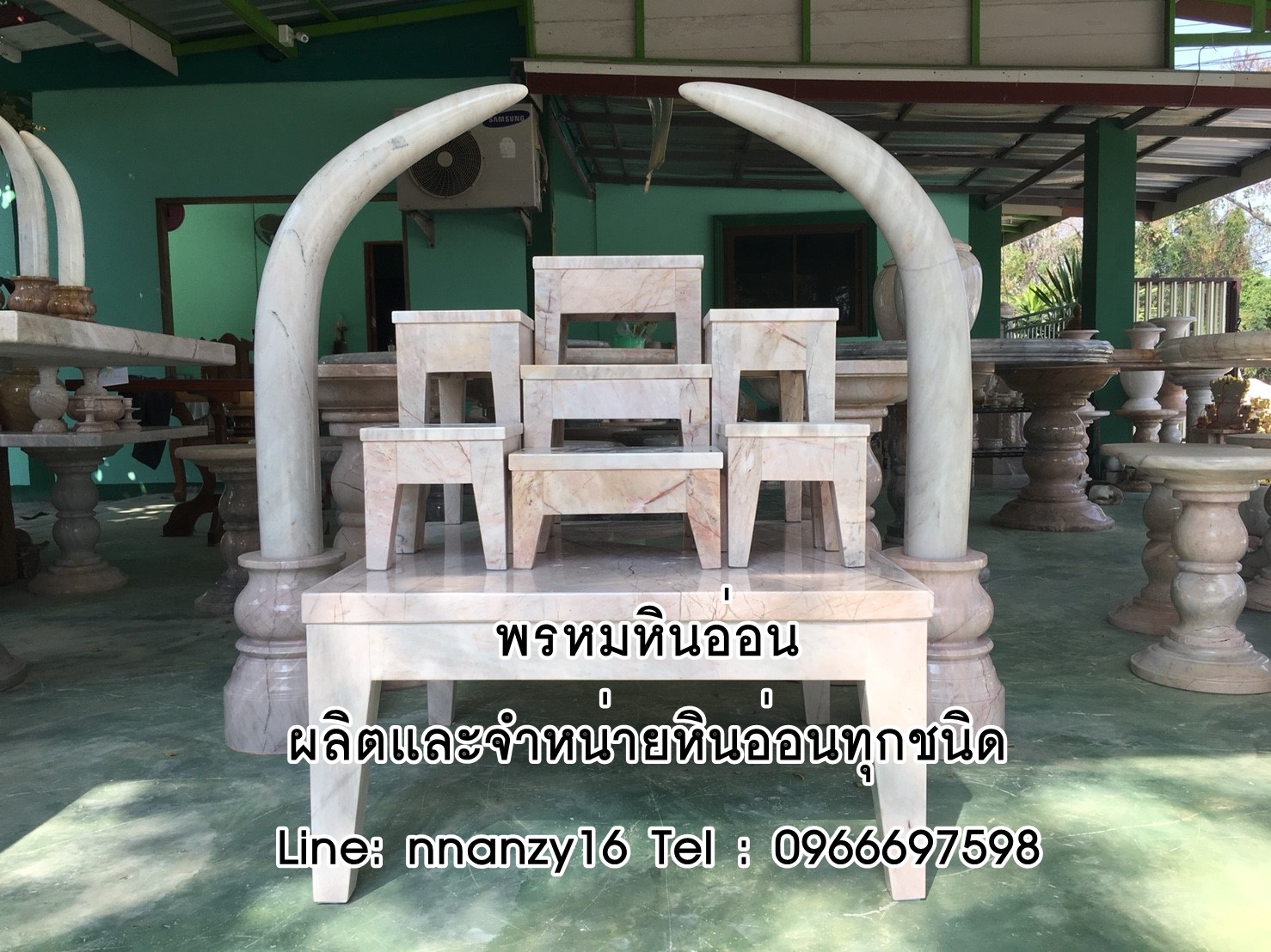 โต๊ะหมู่บูชาชุด7ทรงโมเดิร์น