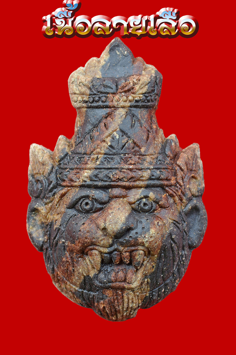 เศียรปู่เสือ หนุนดวง โชคลาภ เนื้อลายเสือ หลวงปู่กาหลง อสโภ วัดน้ำพุสามัคคี