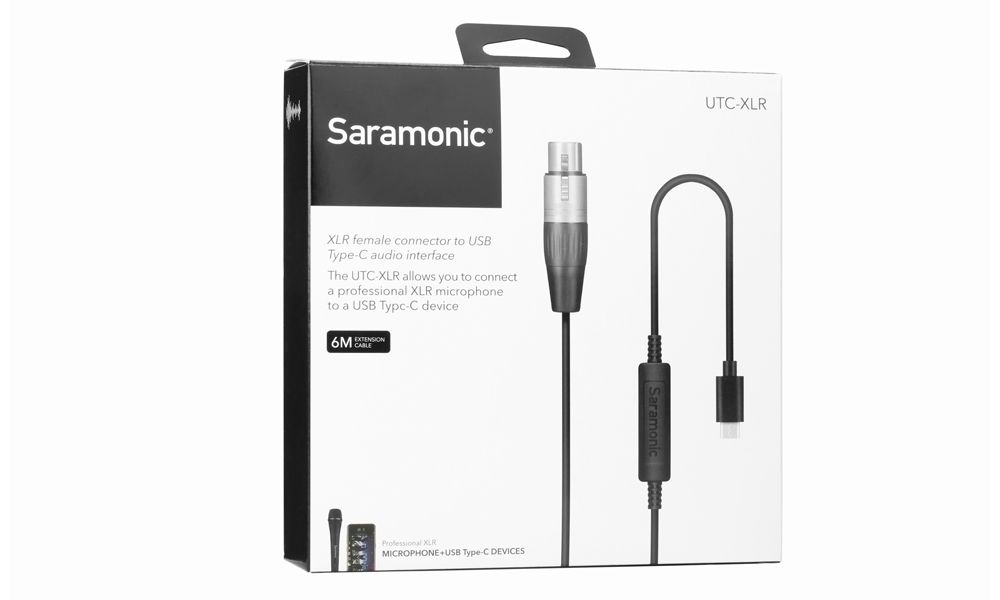 Saramonic UTC-XLR XLR female connector to USB Type-C | รับประกันศูนย์ 100%