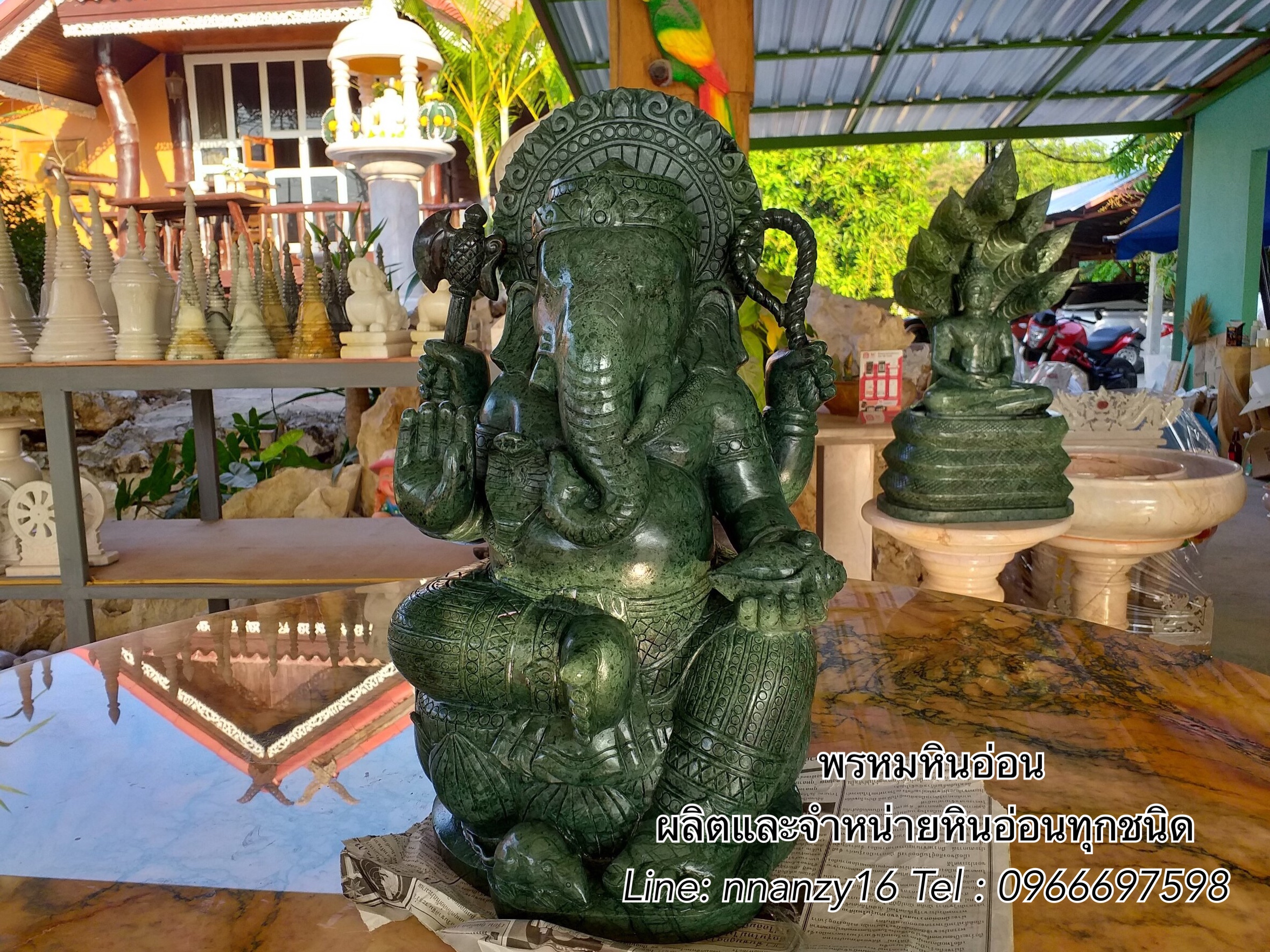 พระพิฆเนศหินอ่อน