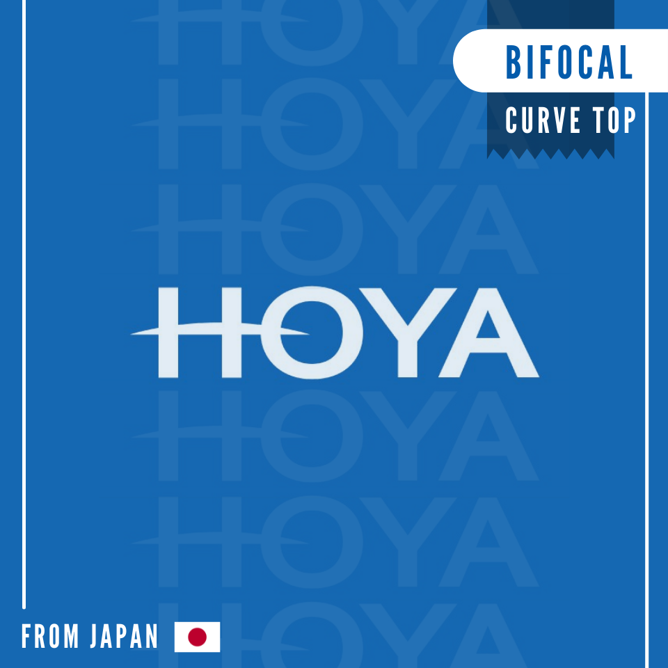 HOYA BIFOCAL CURVE TOP เลนส์สองชั้นโฮย่าแบบถ้วยตัดโค้ง สำหรับใช้งานสองระยะ ไกล-ใกล้