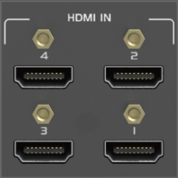 Support for HDMI, VGA, Video Input and HDMI Output