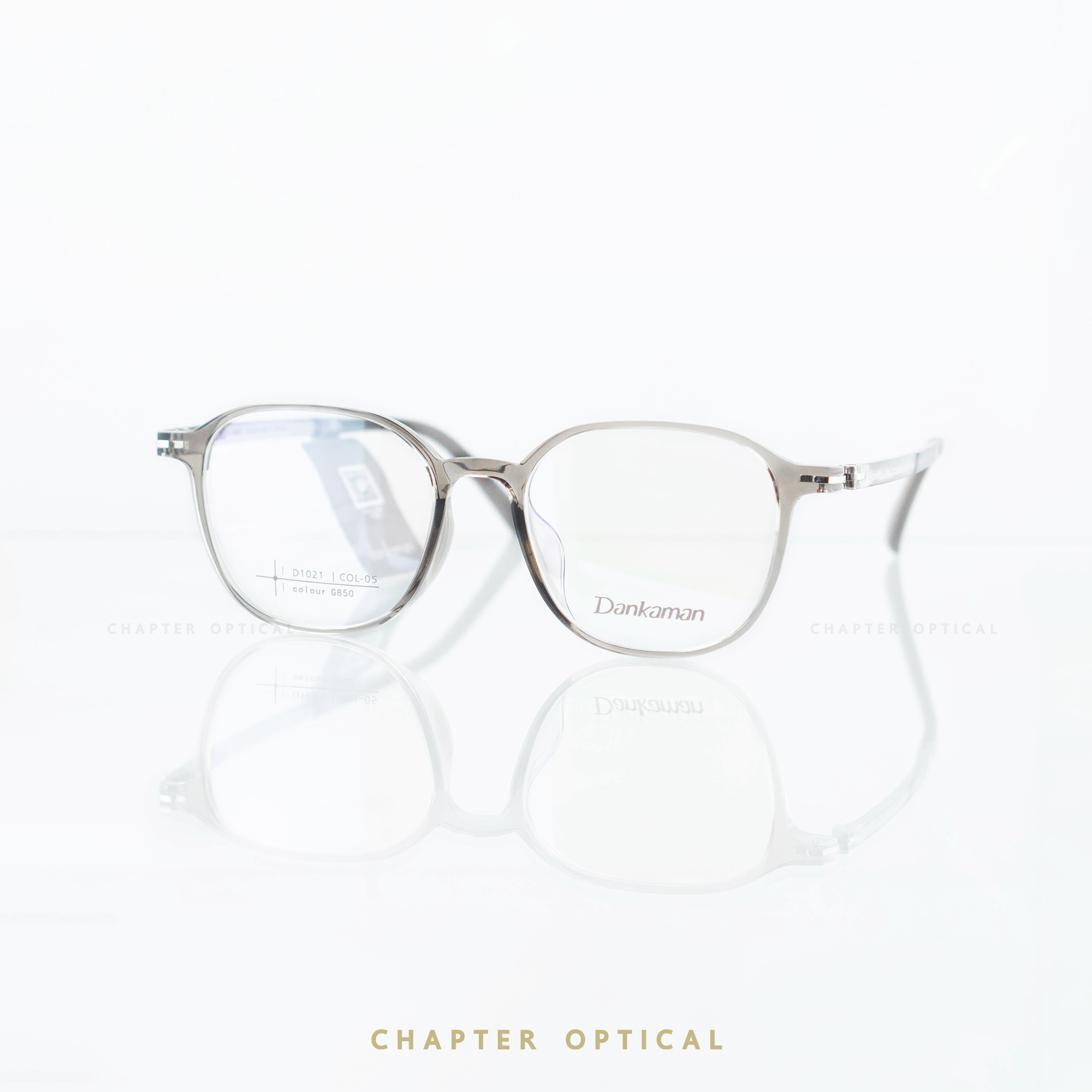 กรอบแว่นDankaman รุ่น D1021-C05 (VINTAGE แต่เบา ด้วยวัสดุ TR90)