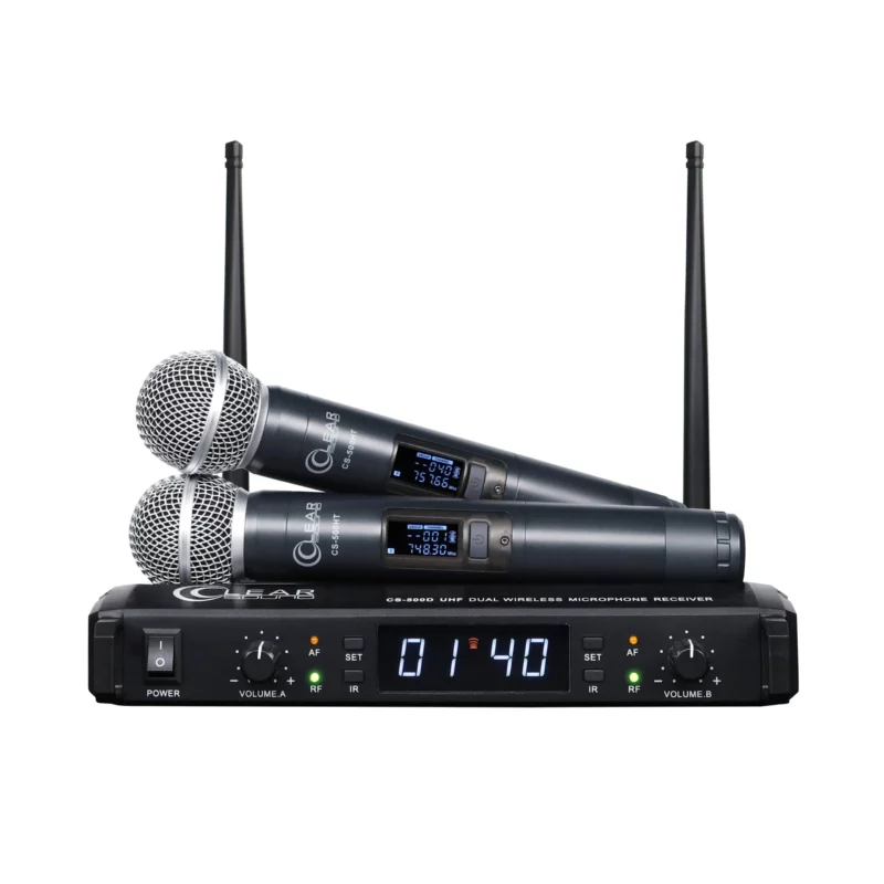 CLEARSOUND CS-500 ชุดไมค์ลอย มือถือคู่ ย่าน UHF