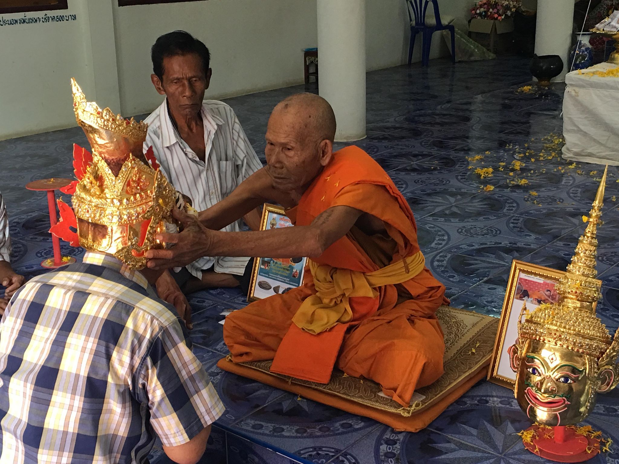 เศียรปู่เสือ หนุนดวง โชคลาภ เนื้อลายเสือ หลวงปู่กาหลง อสโภ วัดน้ำพุสามัคคี