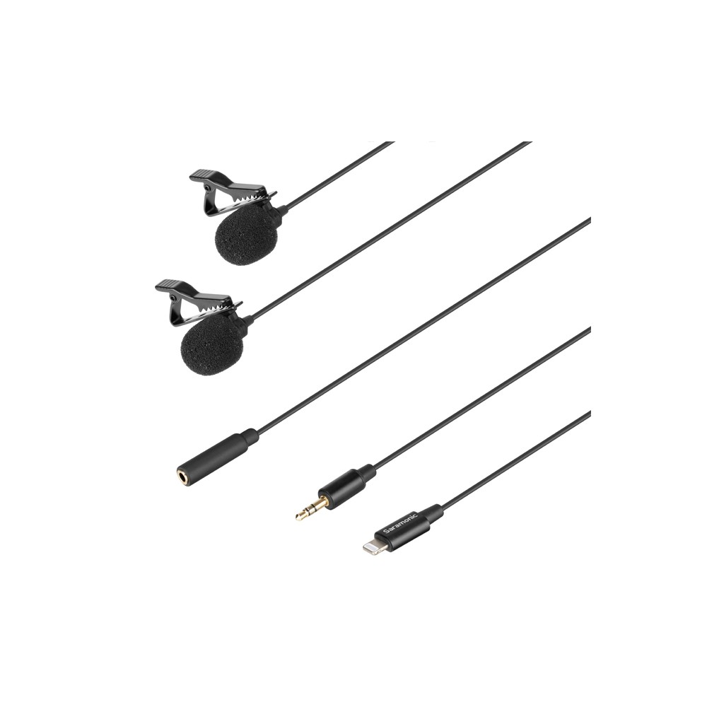 Saramonic LavMicro U1C 6m Lavalier Dual Microphone with Detachable Lightning Connector for New iPhone
