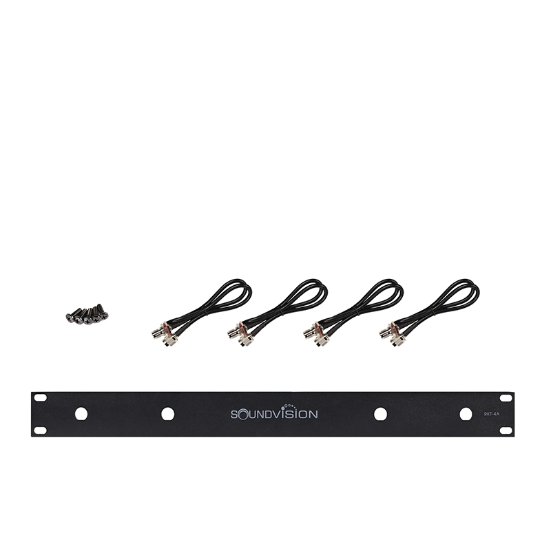 SOUNDVISION RKT-4A ชุดเพลทยึดเสาอากาศ 4 ต้น ขนาด 1U อุปกรณ์เสริมสำหรับชุดไมโครโฟนไร้สาย