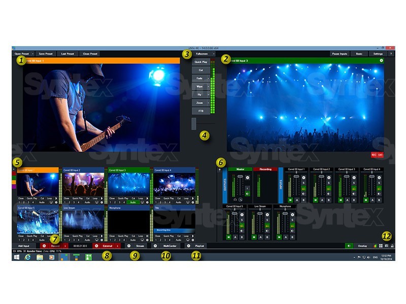 vMix 4K Live Production, Streaming & Mixing Software