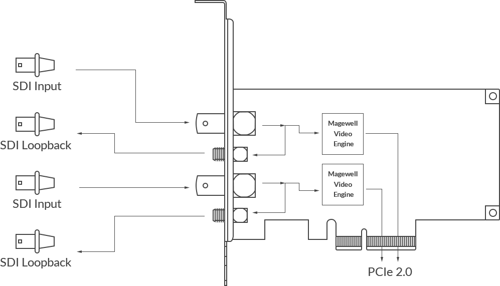 Magewell Pro Capture Dual SDI | Two-channel HD capture card