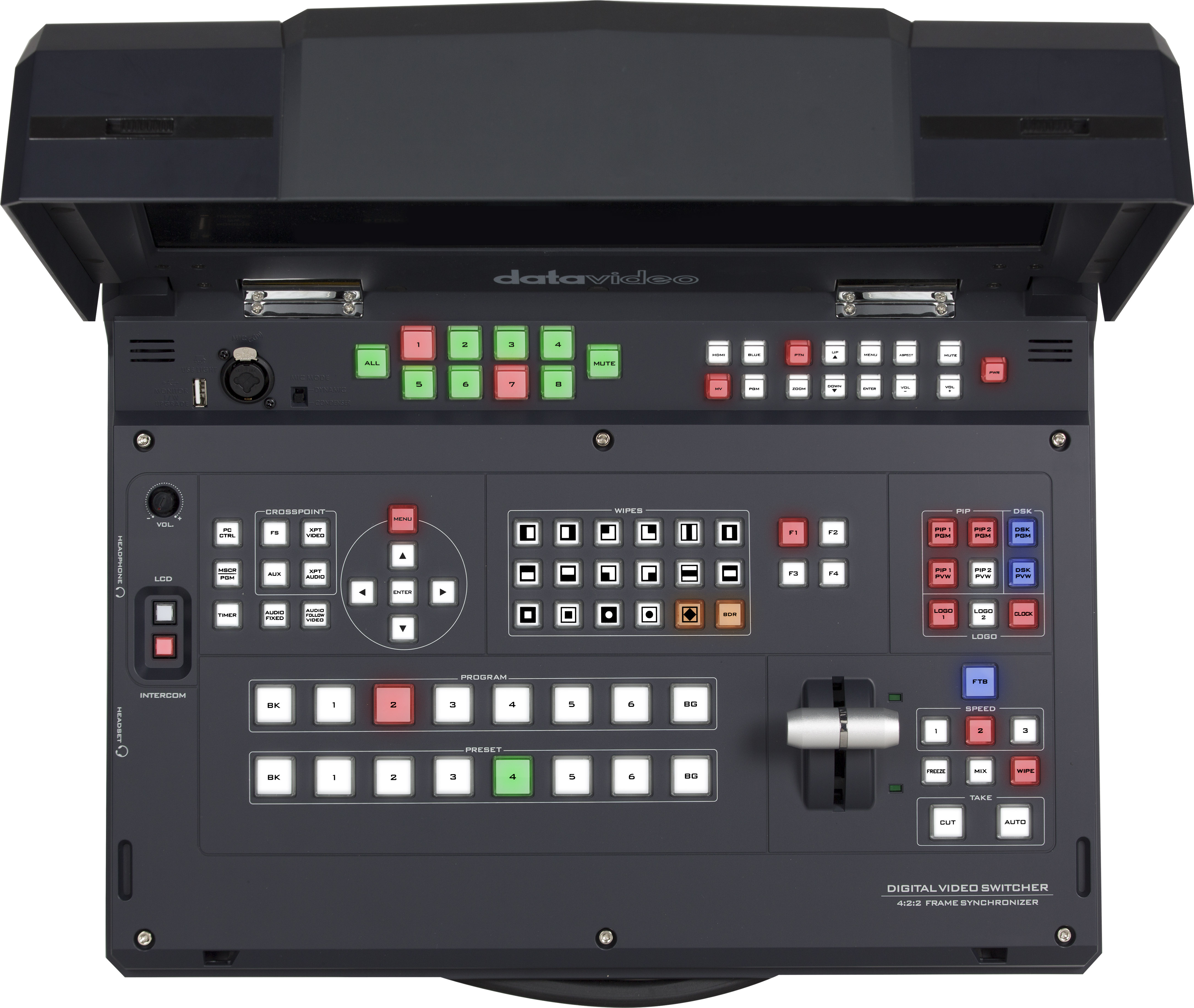 Data video HS-2200 6 input HD broadcast quality Mobile Studio