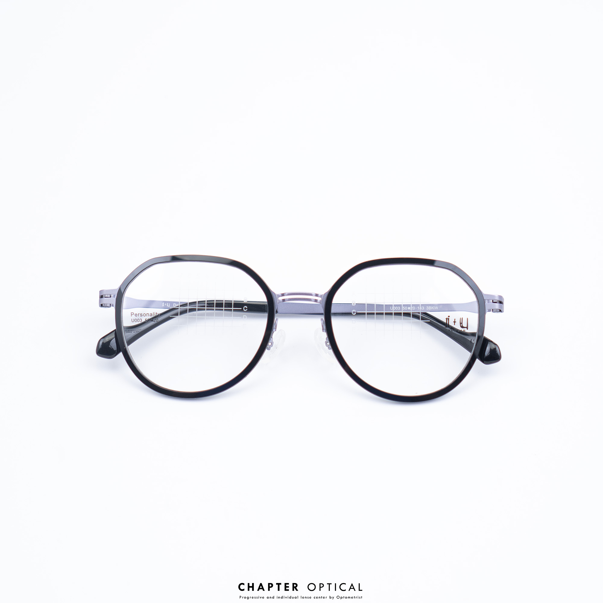กรอบแว่นตา I+U รุ่น UOO3-3BKW