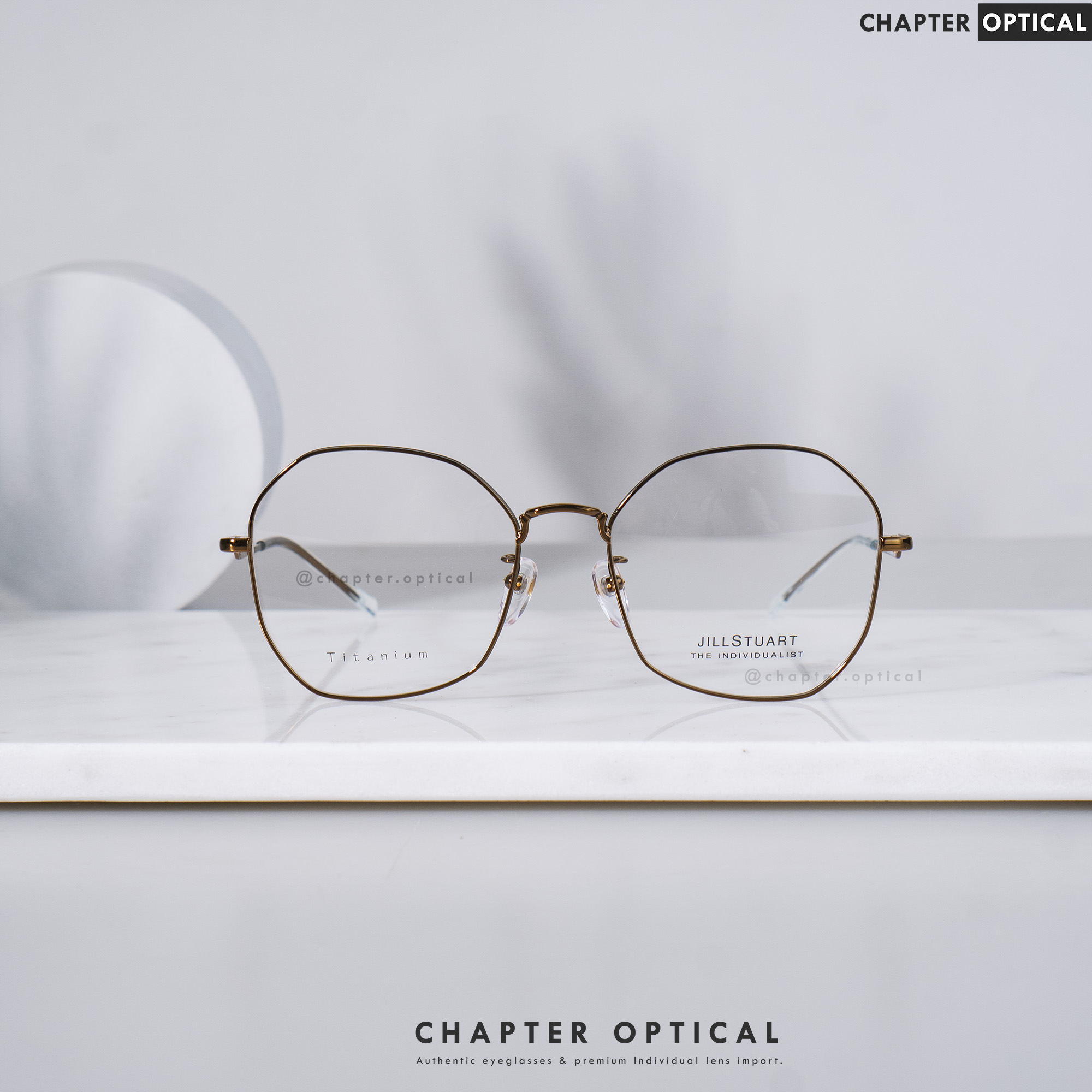 กรอบแว่นตา JILLSTUART รุ่น Trust (JL33011-C1) Titanium