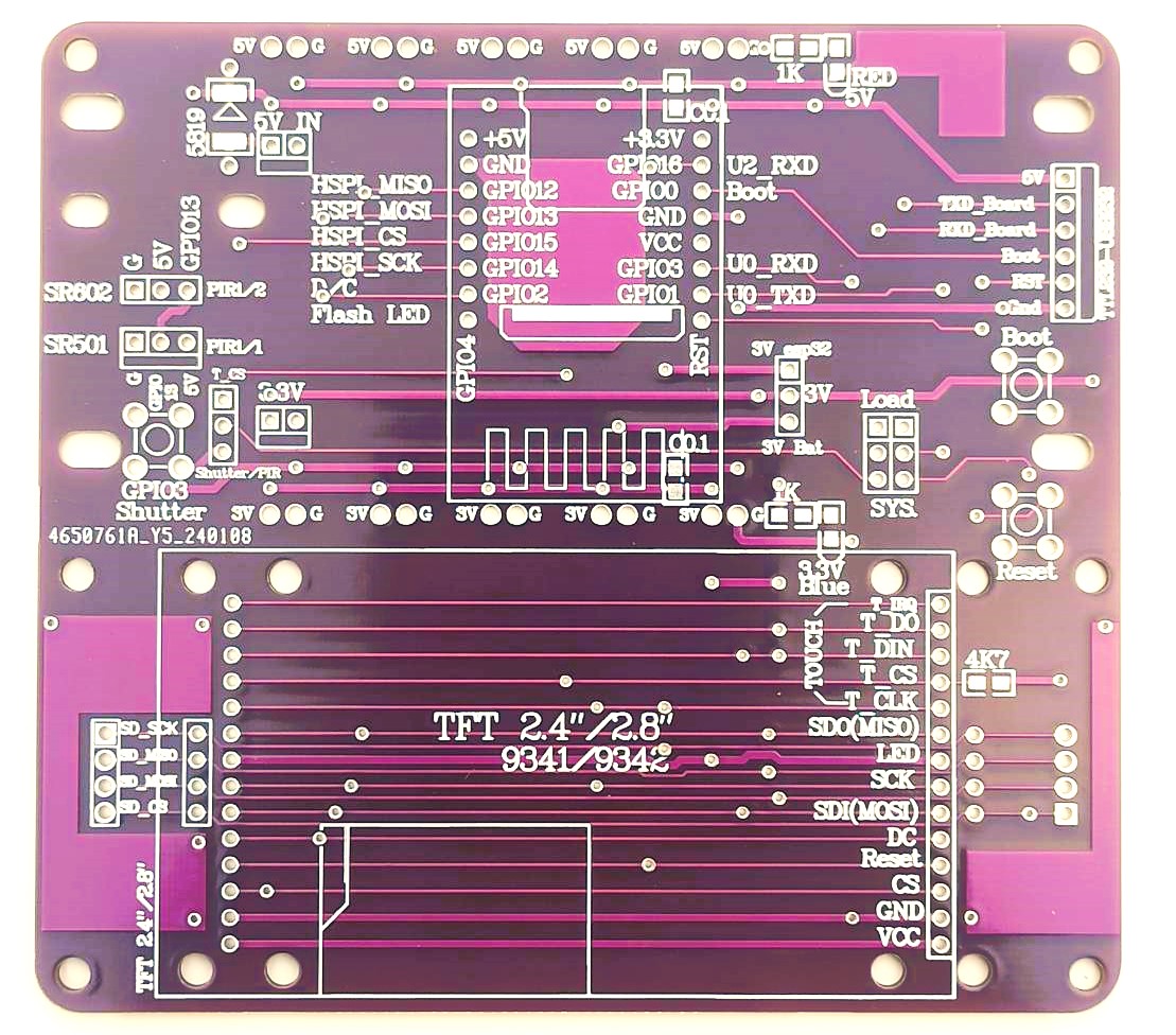 AMS ESP32CAM TFT24 PCB
