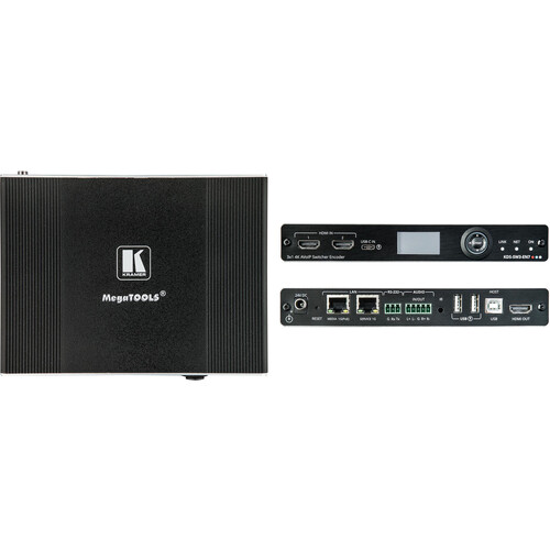 kramerav : KDS-SW3-EN7 AVoIP Auto-Switch Encoder with USB-C and Two HDMI Inputs