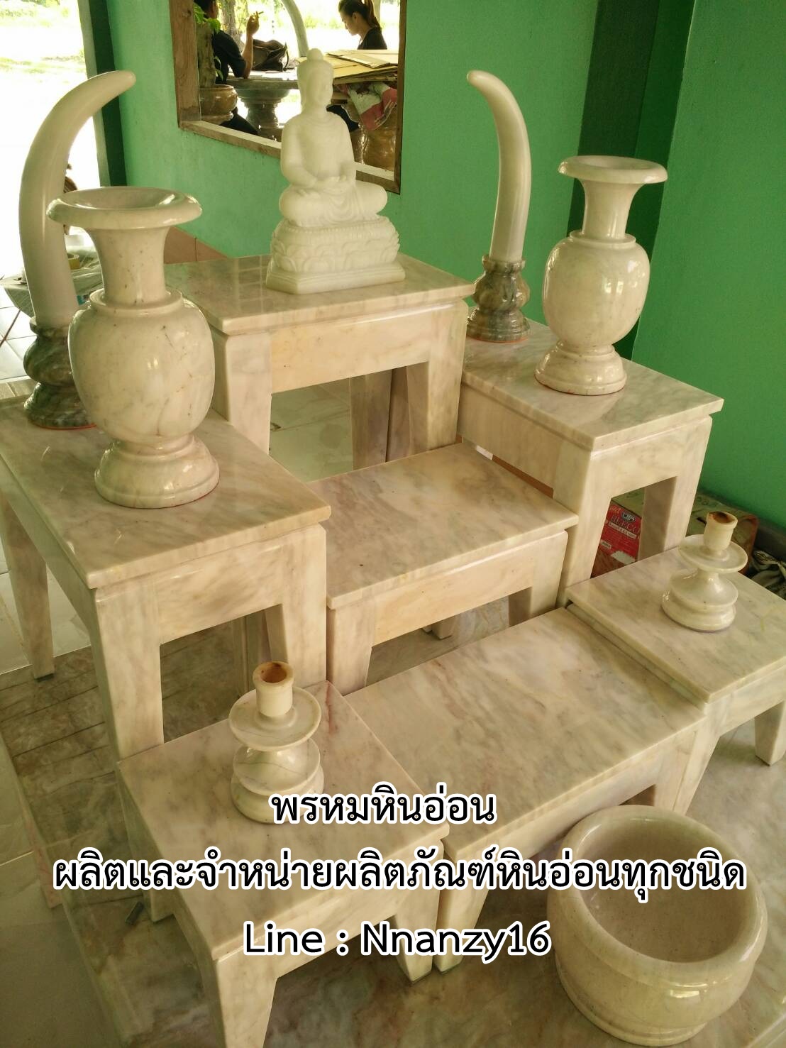 โต๊ะหมู่บูชา 7 ทรงโมเดิร์น