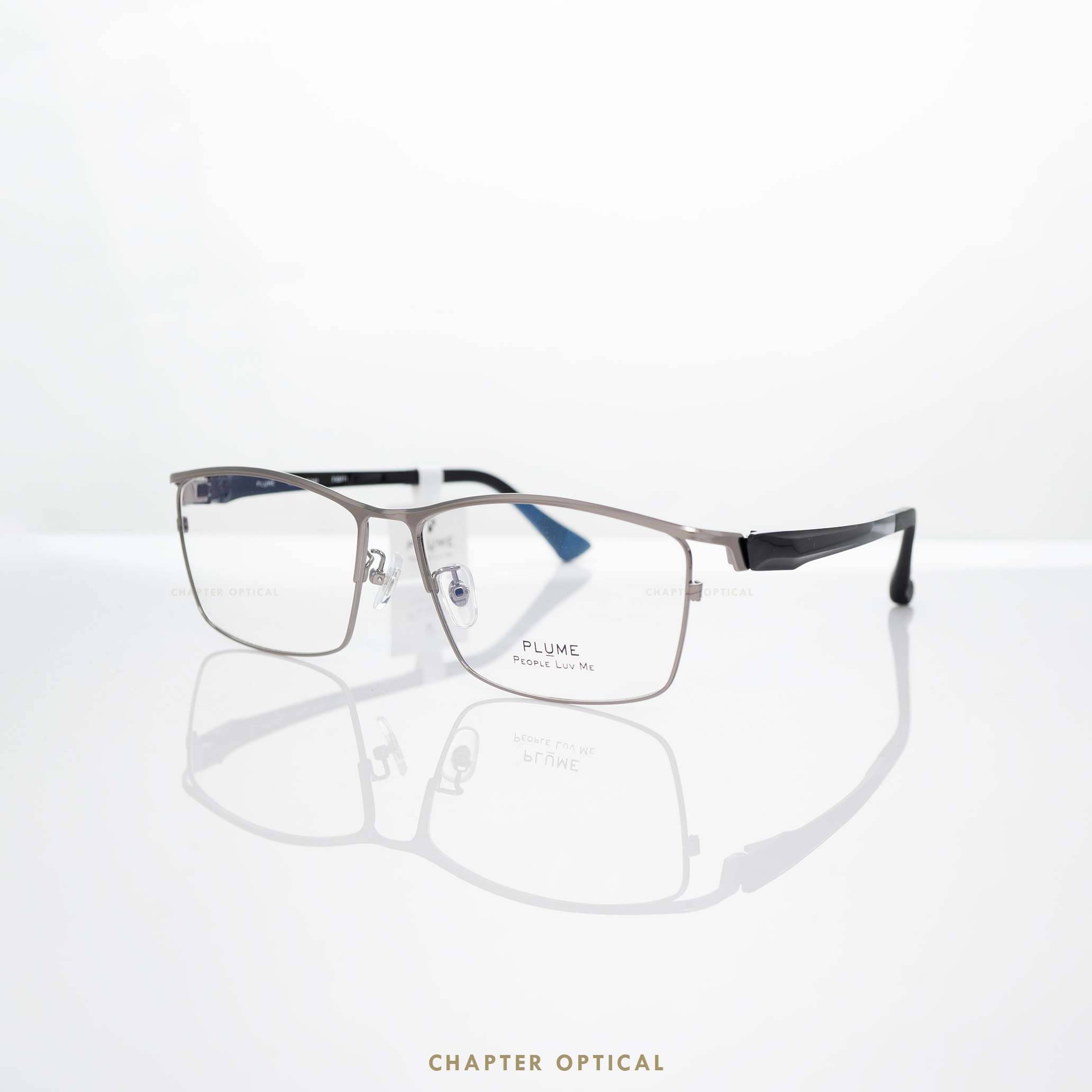 กรอบแว่นตาแบรนด์ PLUME รุ่น P-2768-C1 แบรนด์เกาหลีใต้แท้ สินค้านำเข้า