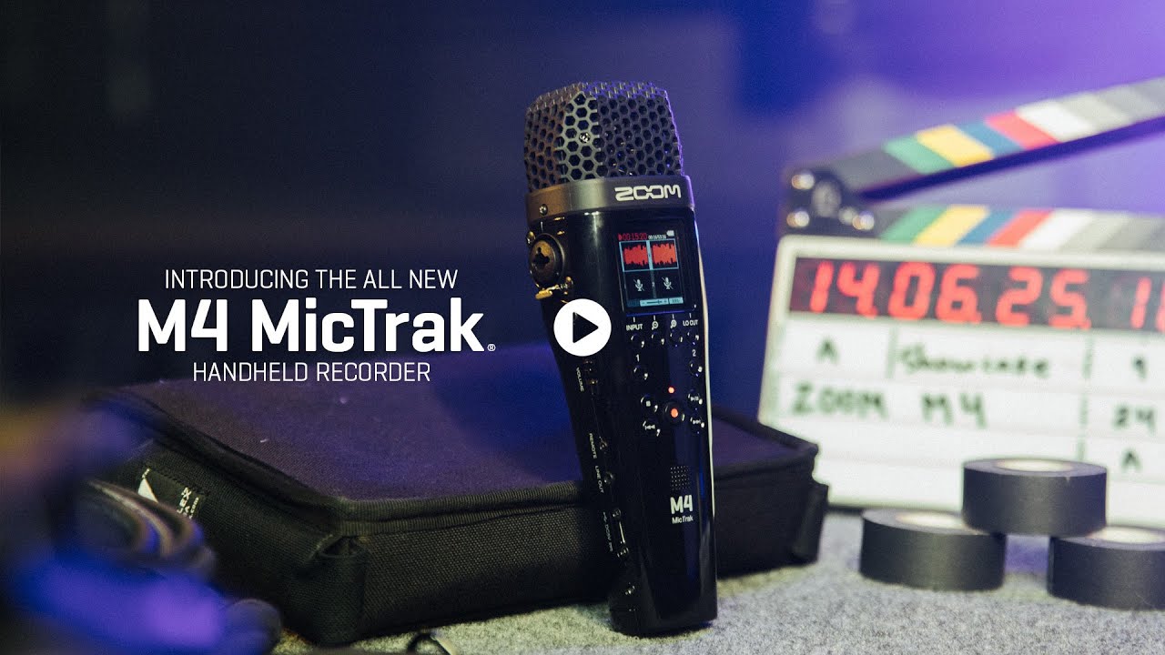 Zoom เครื่องบันทึกเสียง M4 MicTrak Stereo Microphone and Recorder (ประกันศูนย์)
