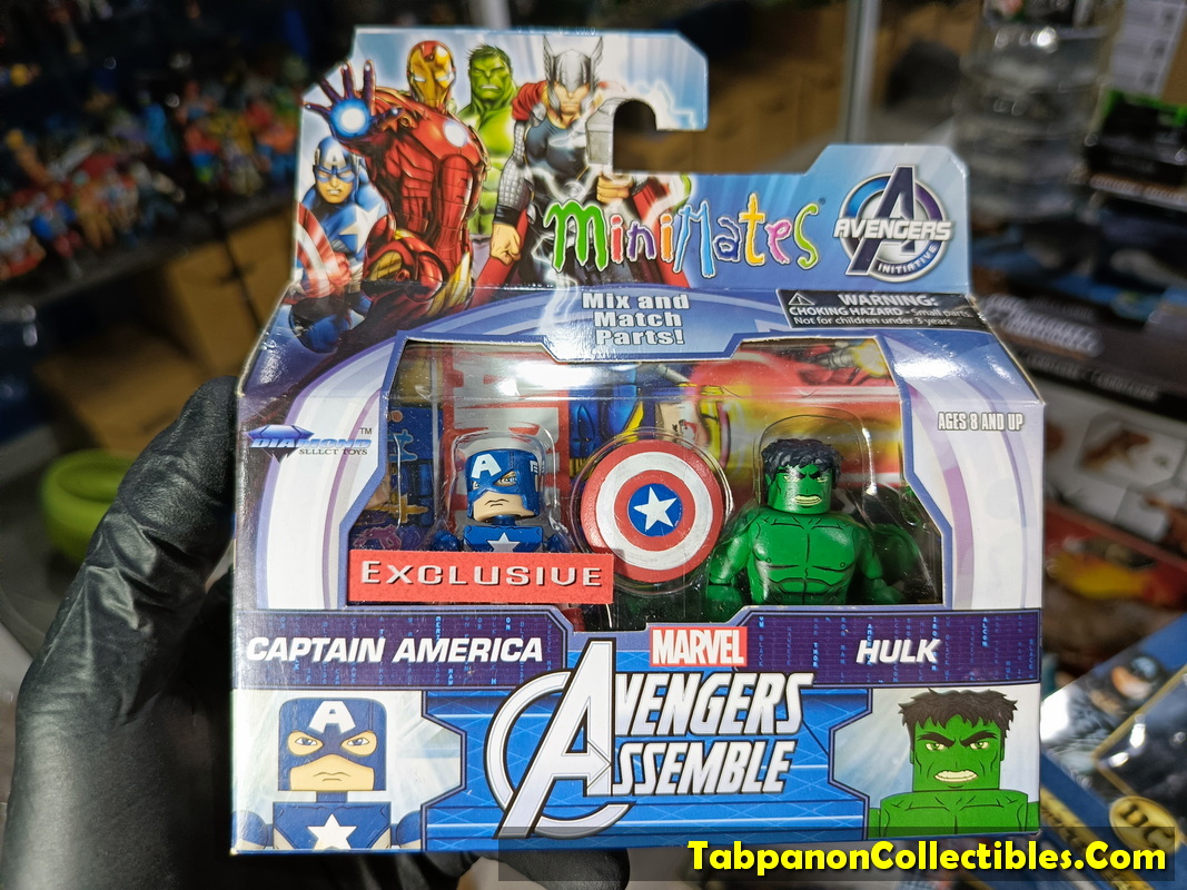 Minimates Marvel Exclusive The Avengers Assemble Captain America and Hulk 2-pack