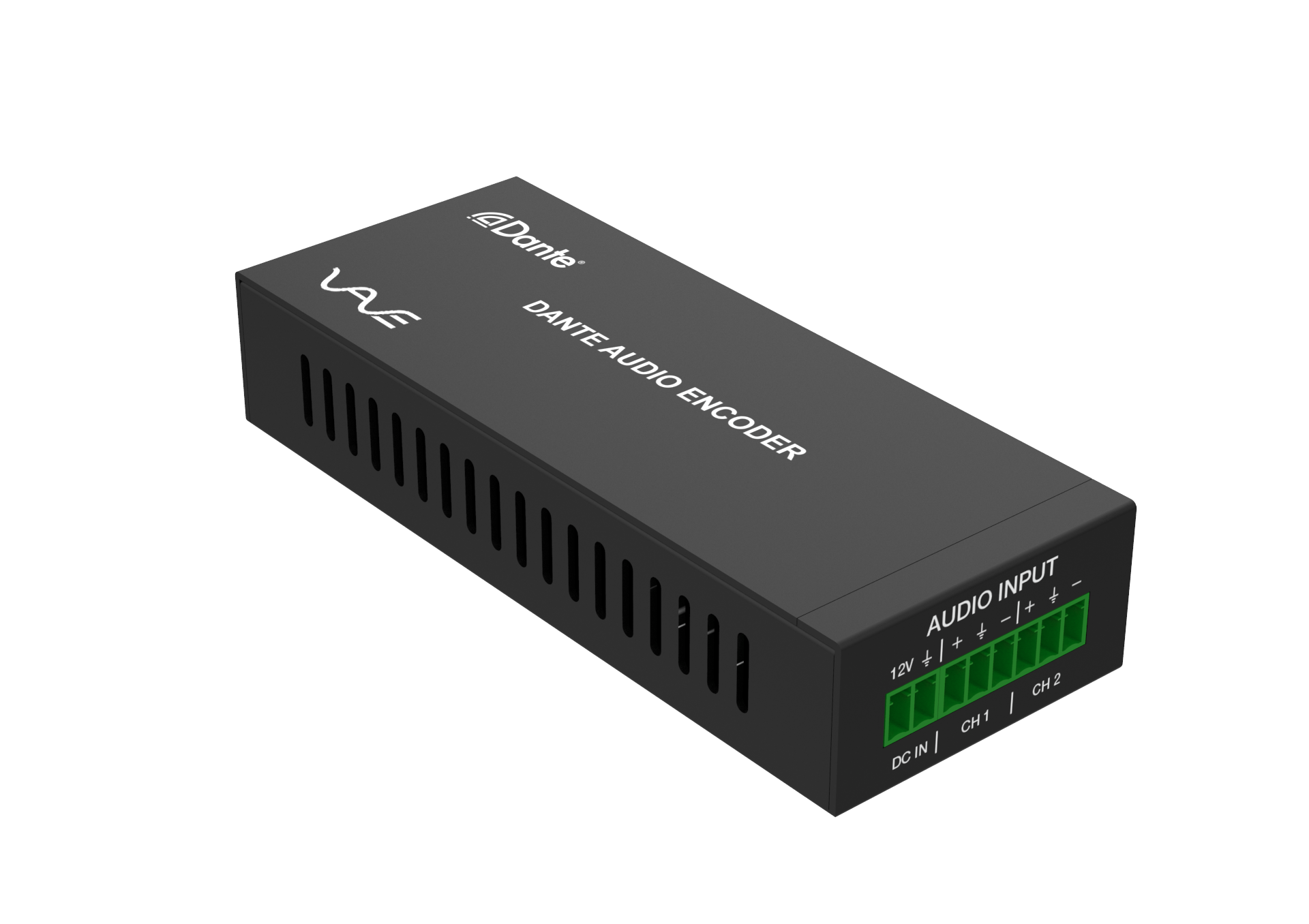 AVIP-EN-DAN - VAVE Dante 2CH Analog Audio Encoder with POE