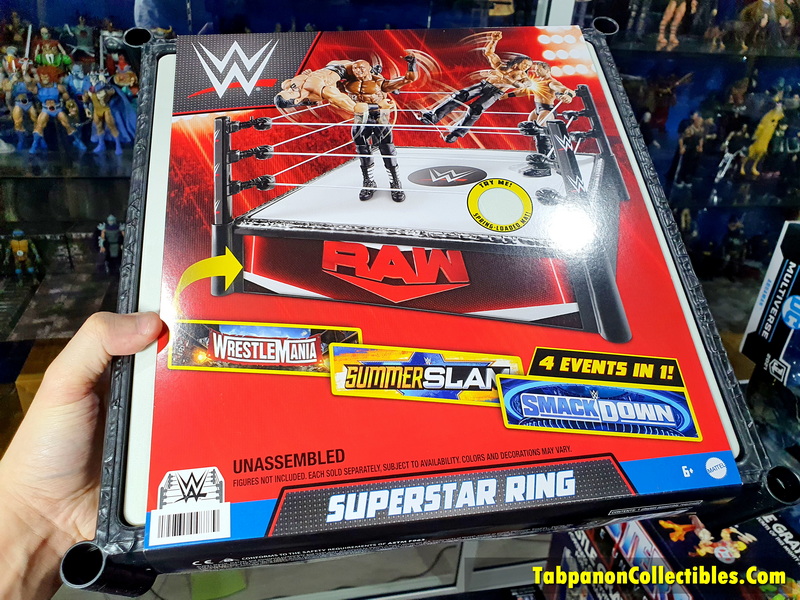 [2022.02] WWE Superstar Ring Playset for 7-Inch Scale Figure (เวทีมวยปล้ำเล็ก ขนานด 12x12นิ้ว)
