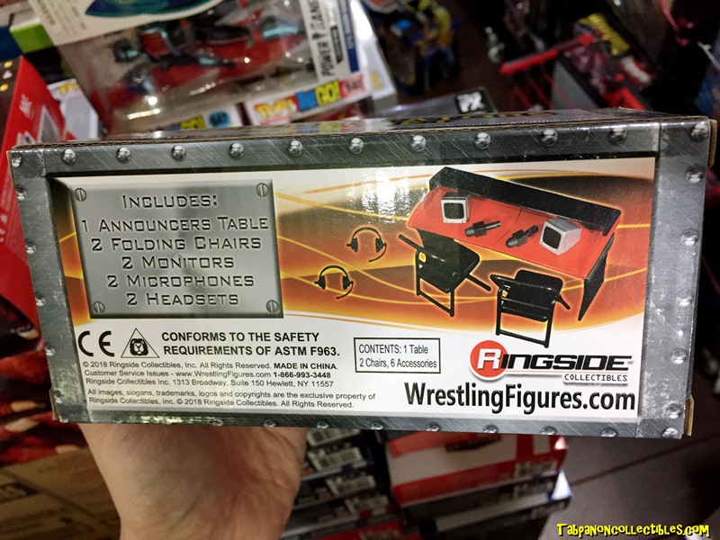 Wretling Accessories - Commentators Playset (Red) (โต๊ะผู้บรรยาย สีแดง)