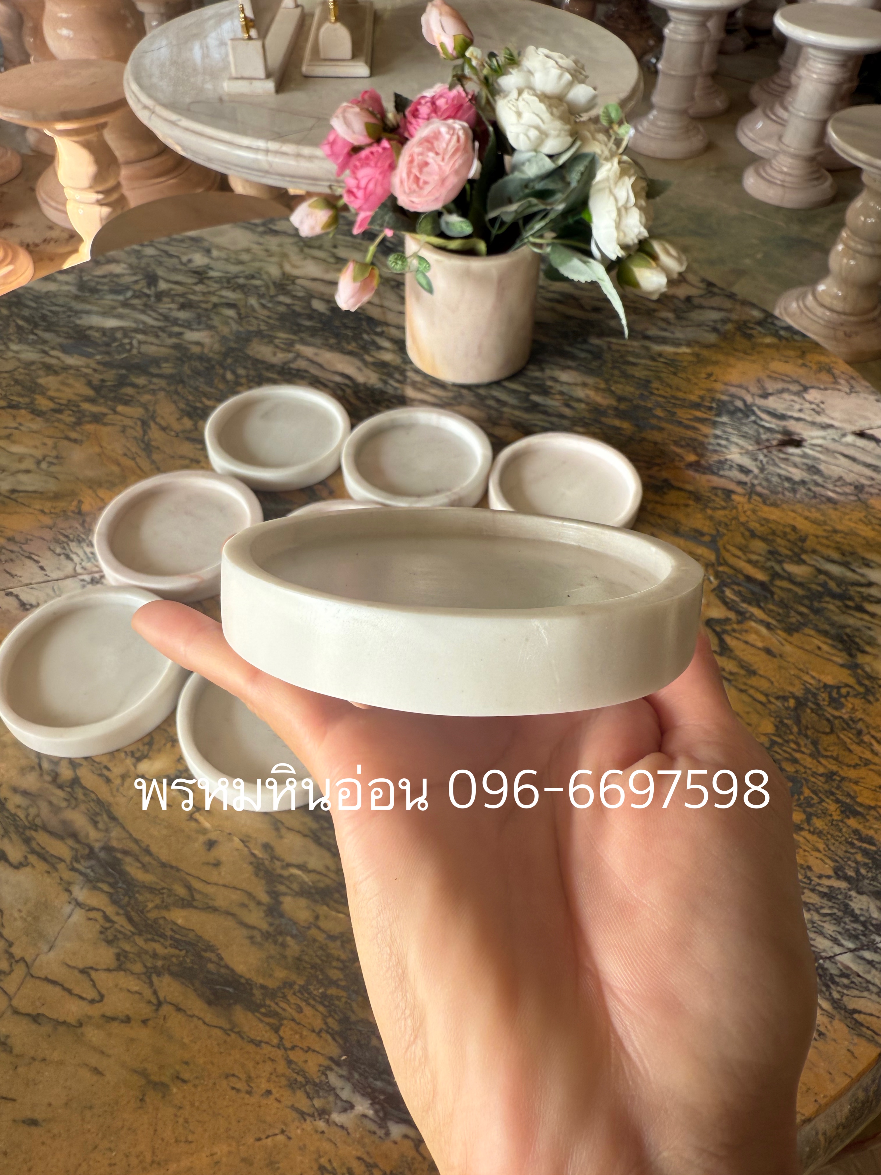 ที่รองแก้วหินอ่อน