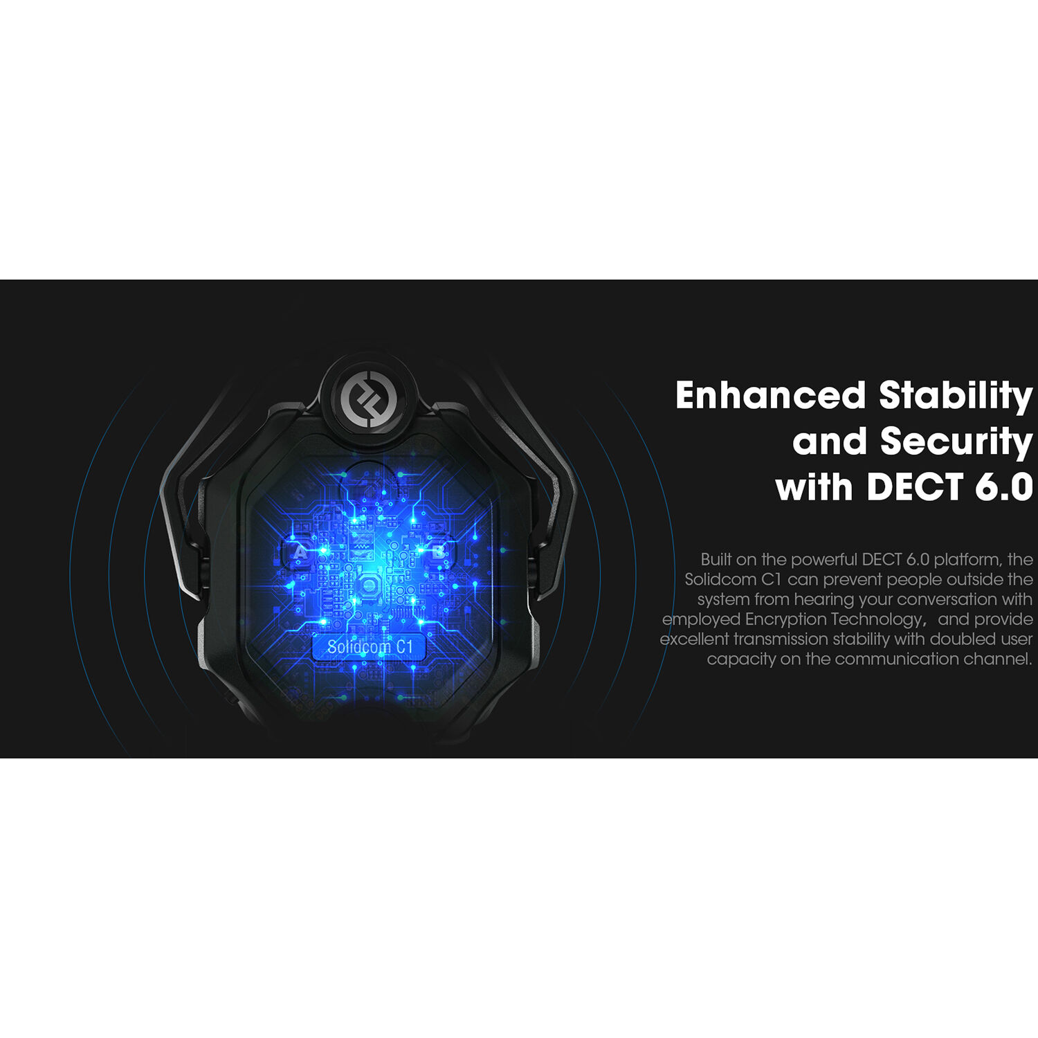 Hollyland รุ่น Solidcom C1 Pro-2S Full-Duplex Full-Duplex Wireless Intercom