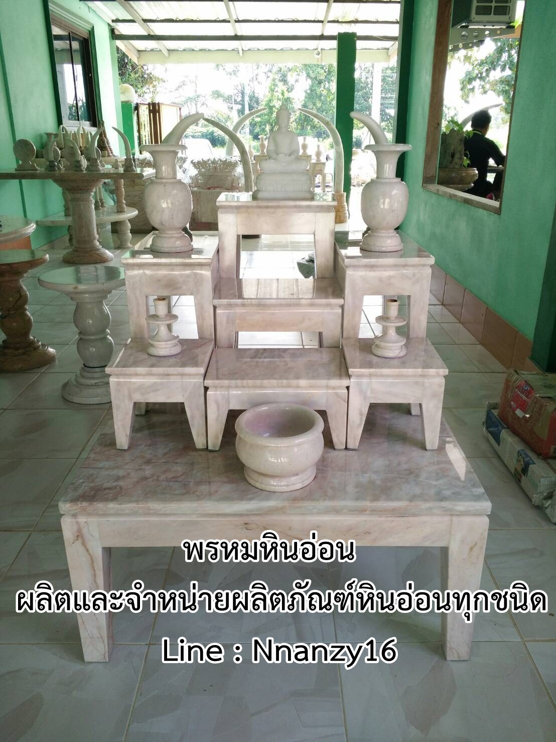 โต๊ะหมู่บูชา 7 ทรงโมเดิร์น