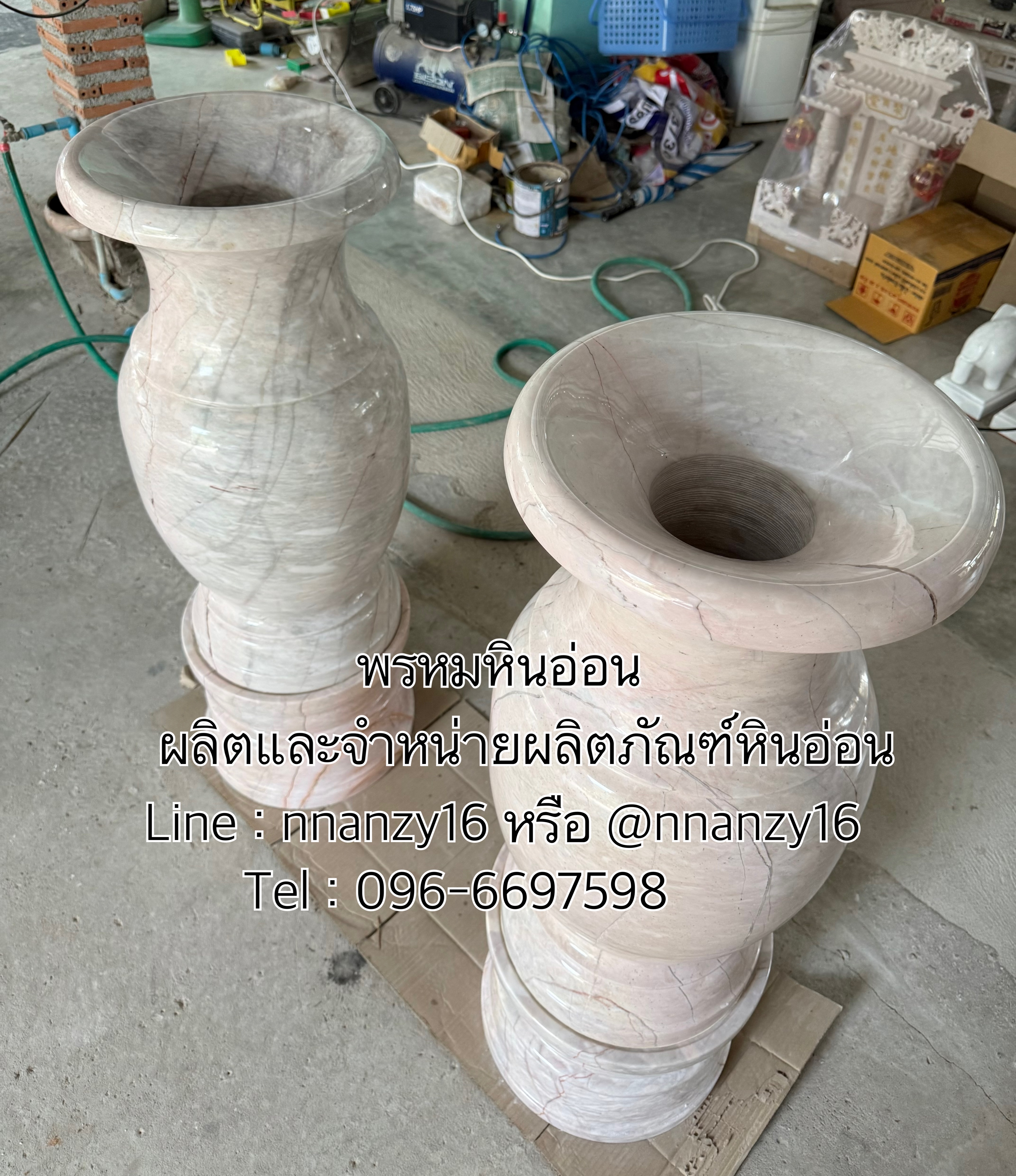 แจกันหินอ่อน80ซม