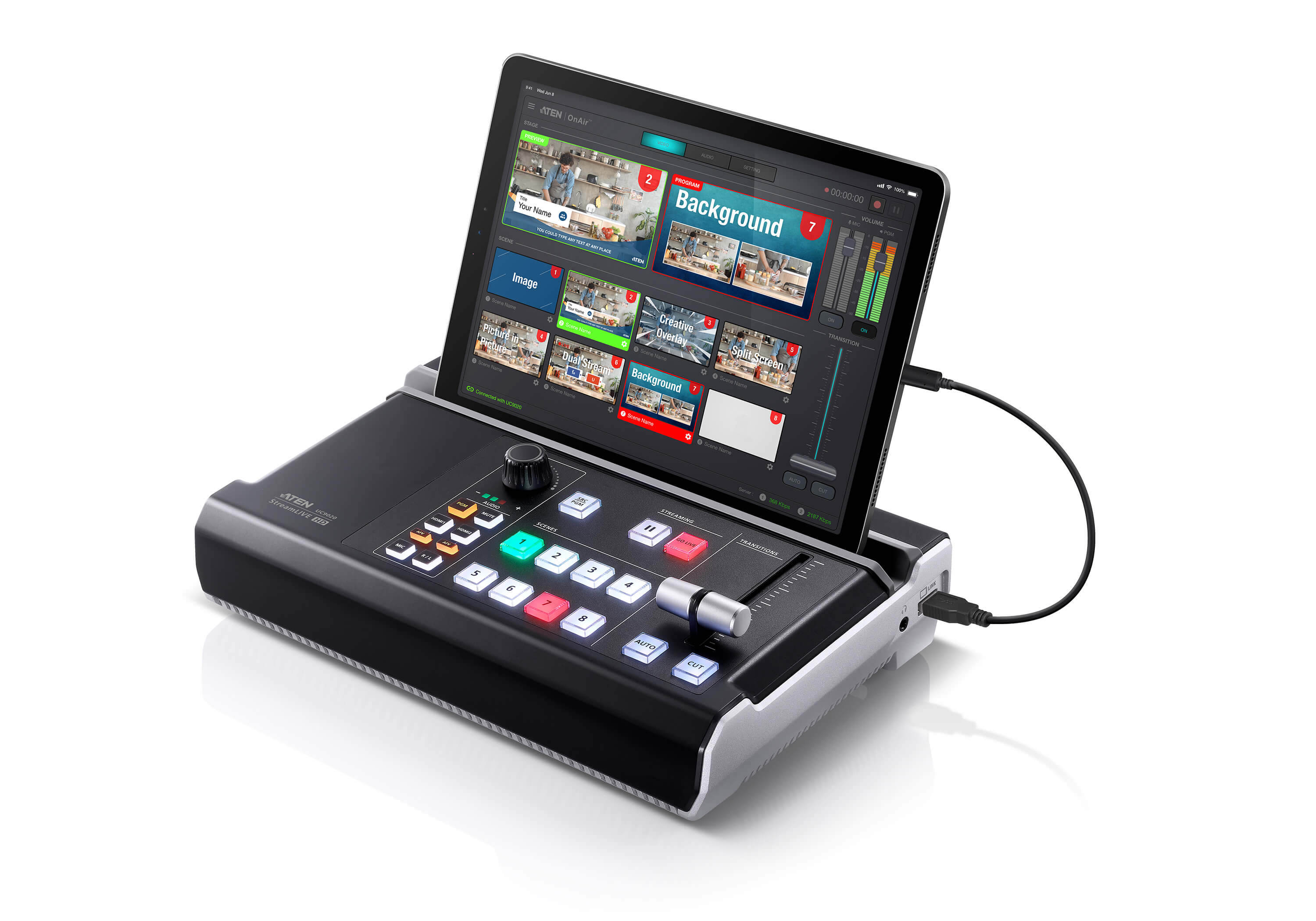 Stream Live HD All-in-one Multi-channel AV Mixer UC9020