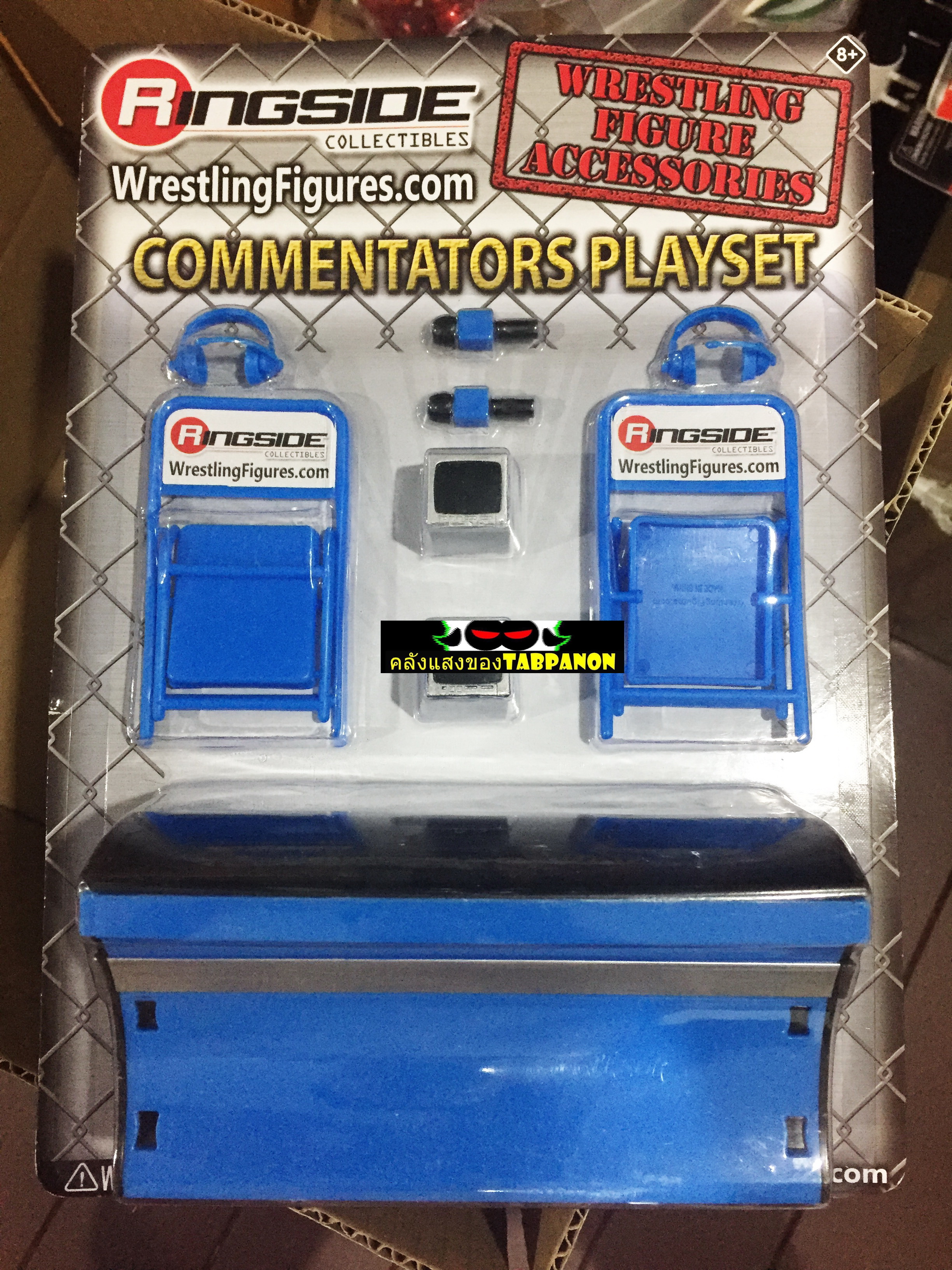 [2016.07] Wretling Accessories - Commentators Playset (Blue) (แพ็คดั้งเดิม)