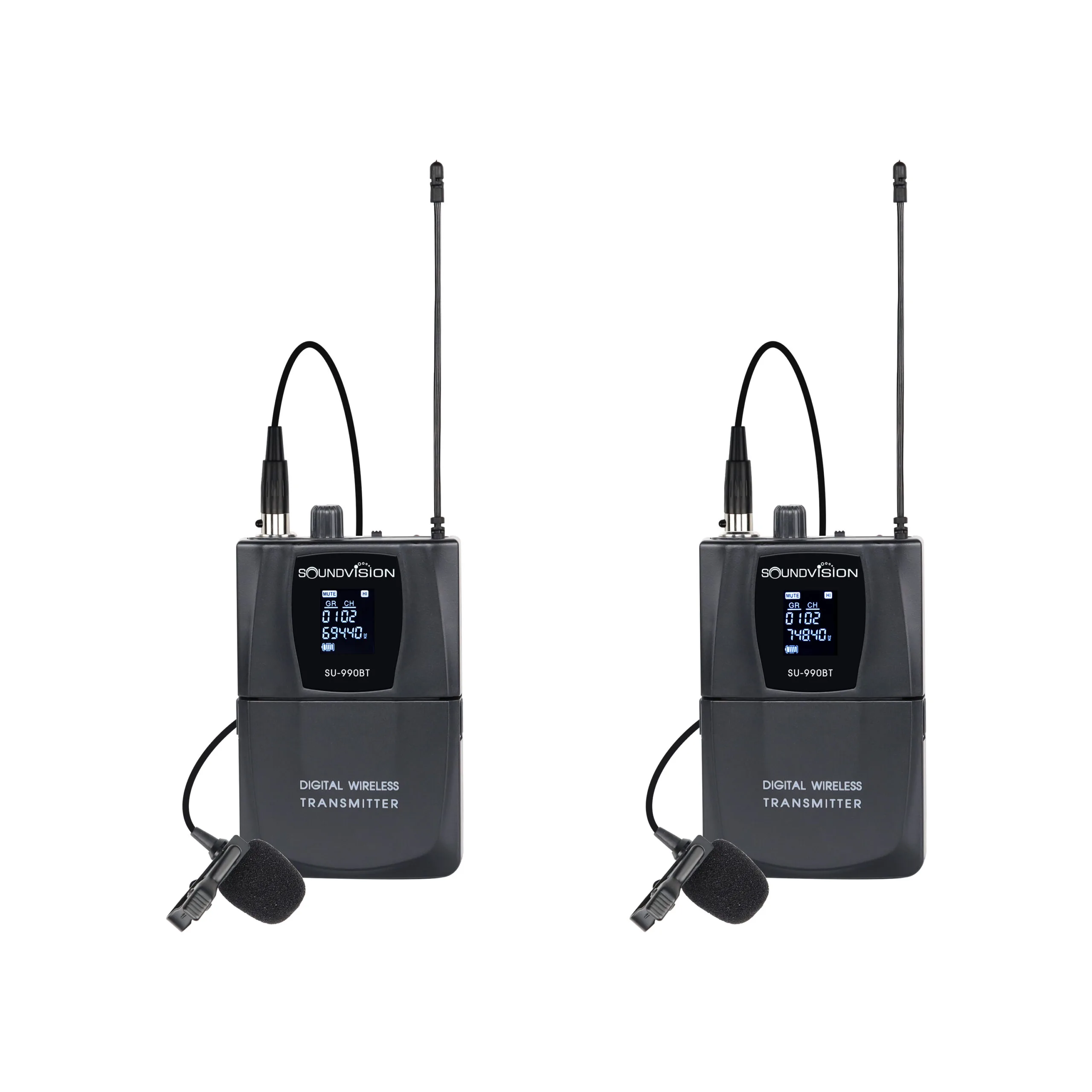 SOUNDVISION SU-990D/BT (CB) ชุดไมค์ลอย ดิจิตอล หนีบปกเสื้อและคาดศรีษะ ย่าน UHF