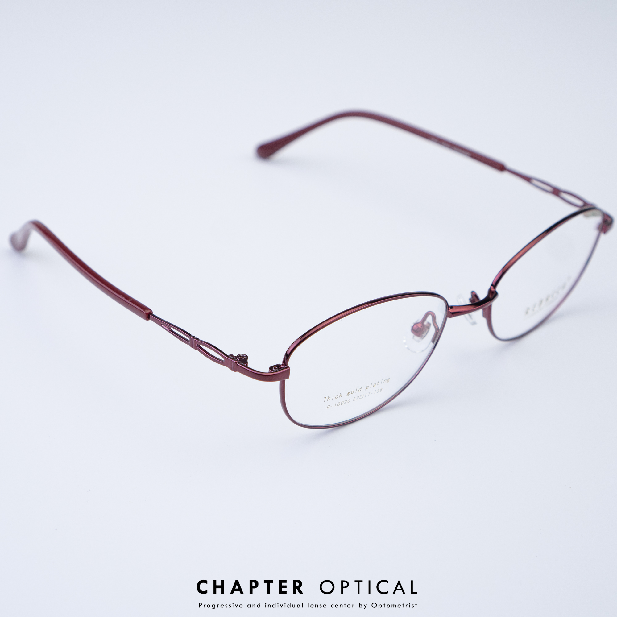 กรอบแว่นแฟชั่น รุ่น R-10020-C.red ( พร้อมเลนส์สายต 1990 บาท )