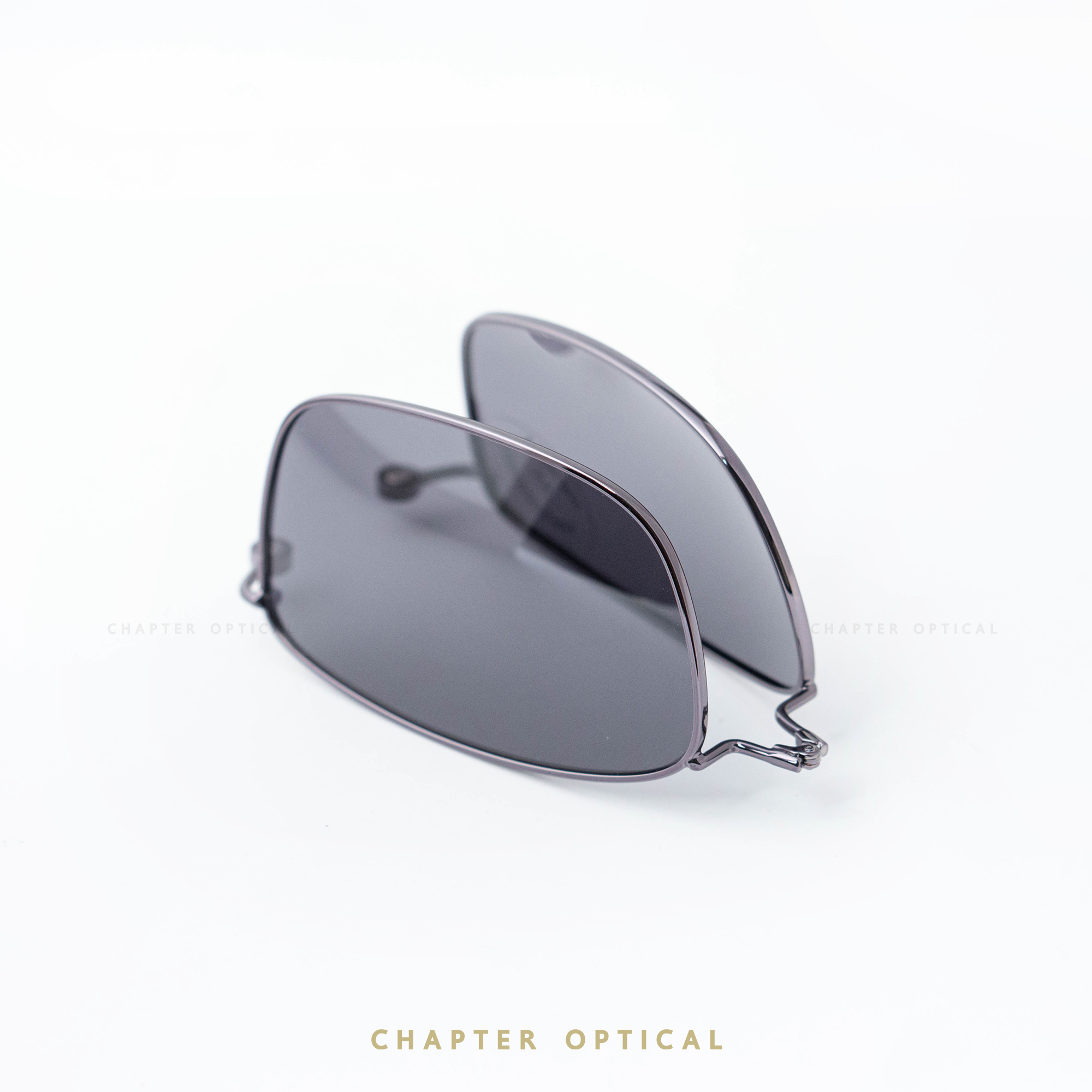 กรอบแว่นตา GUILCHY รุ่น 722-C06 แว่นไทเทเนียมพร้อมคลิปออนแม่เหล็ก Polarized