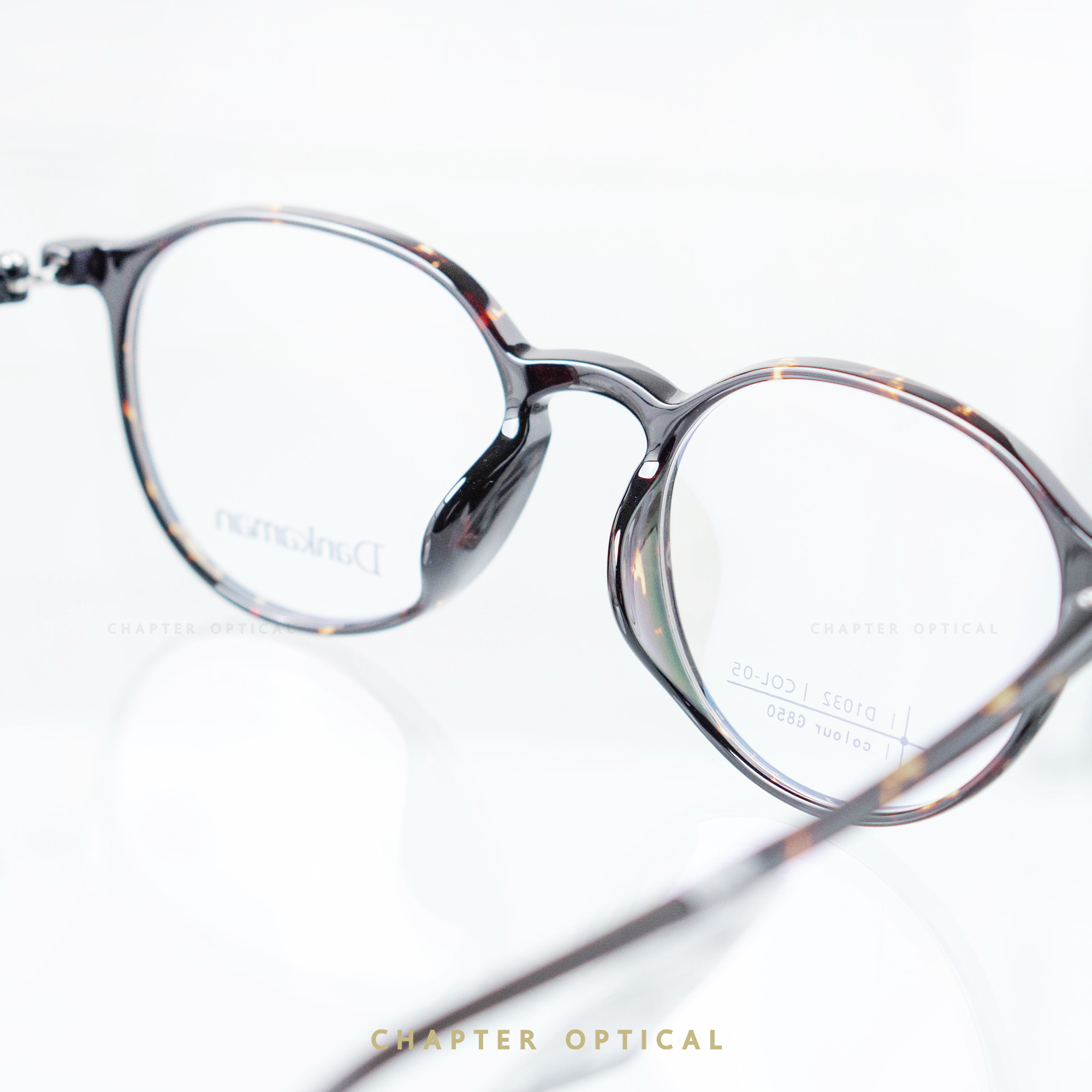 กรอบแว่นDankaman รุ่น D1032-C05 (VINTAGE แต่เบา ด้วยวัสดุ TR90)