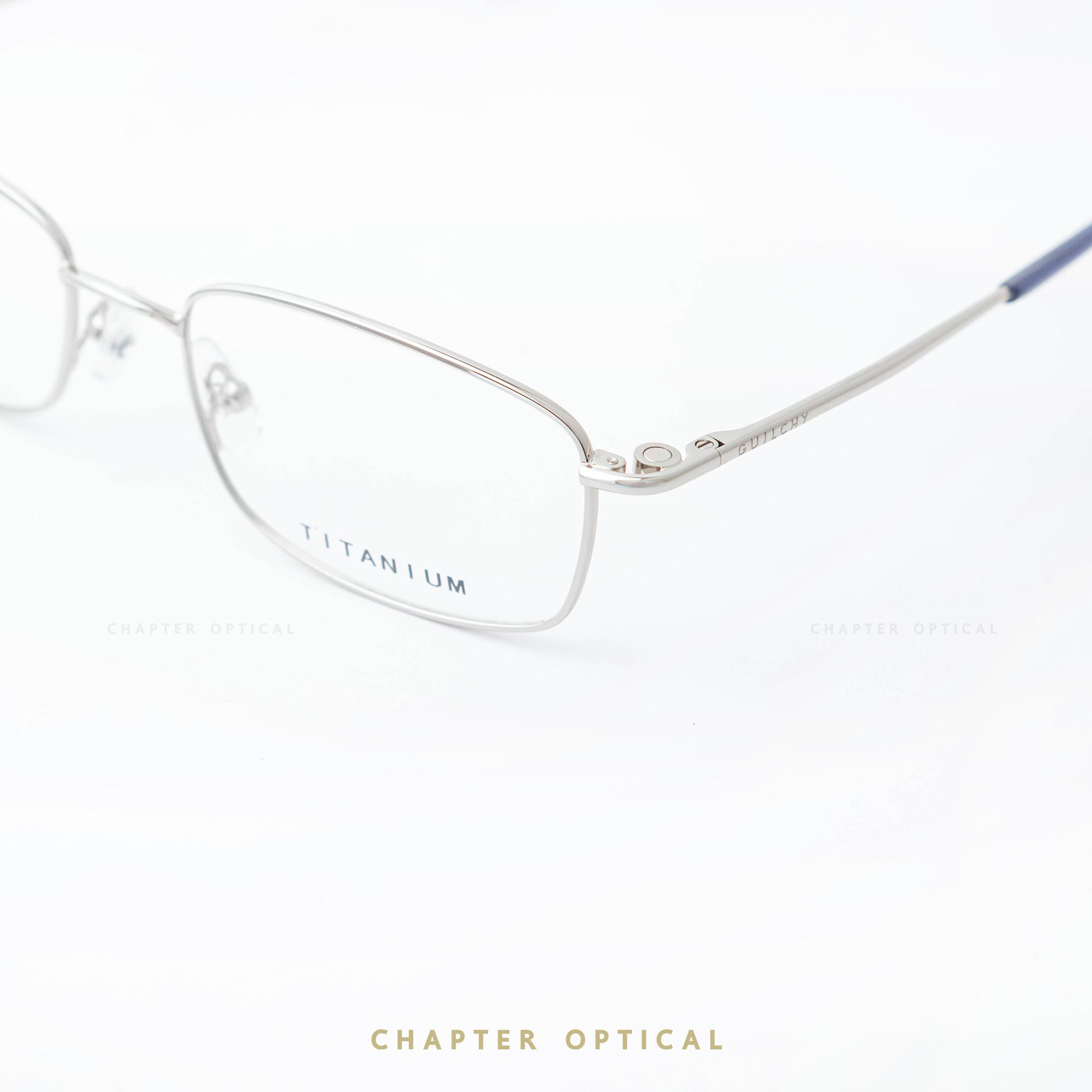 กรอบแว่นตา GUILCHY รุ่น 725-C16 แว่นไทเทเนียมพร้อมคลิปออนแม่เหล็ก Polarized